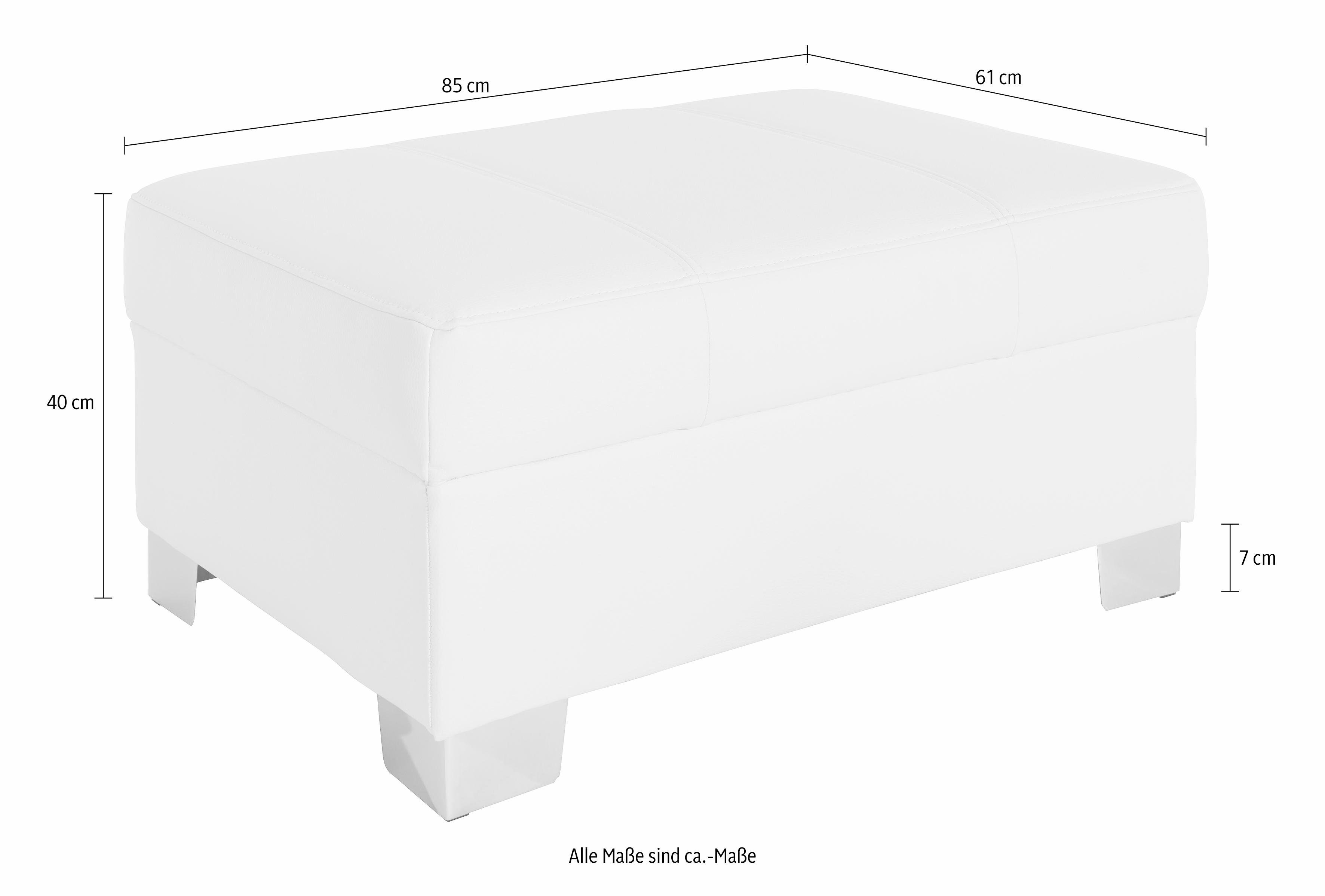 INOSIGN Hocker Turah met modern quilting past bij de serie, b/d/h: 85/61/40 cm, ook in leer