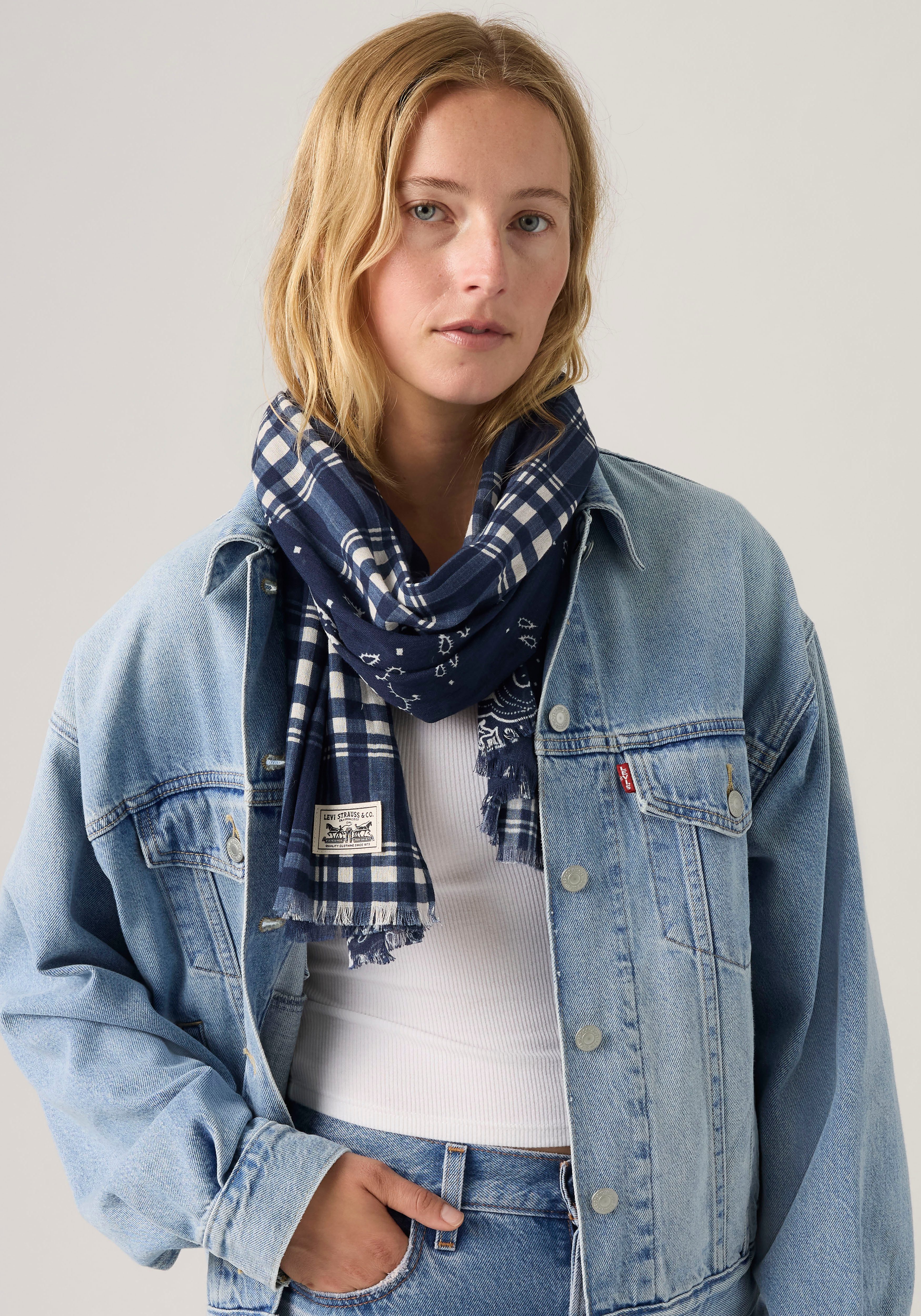 Levi's® Sjaal LV Schal LIGHTWEIGHT met een gestreept design