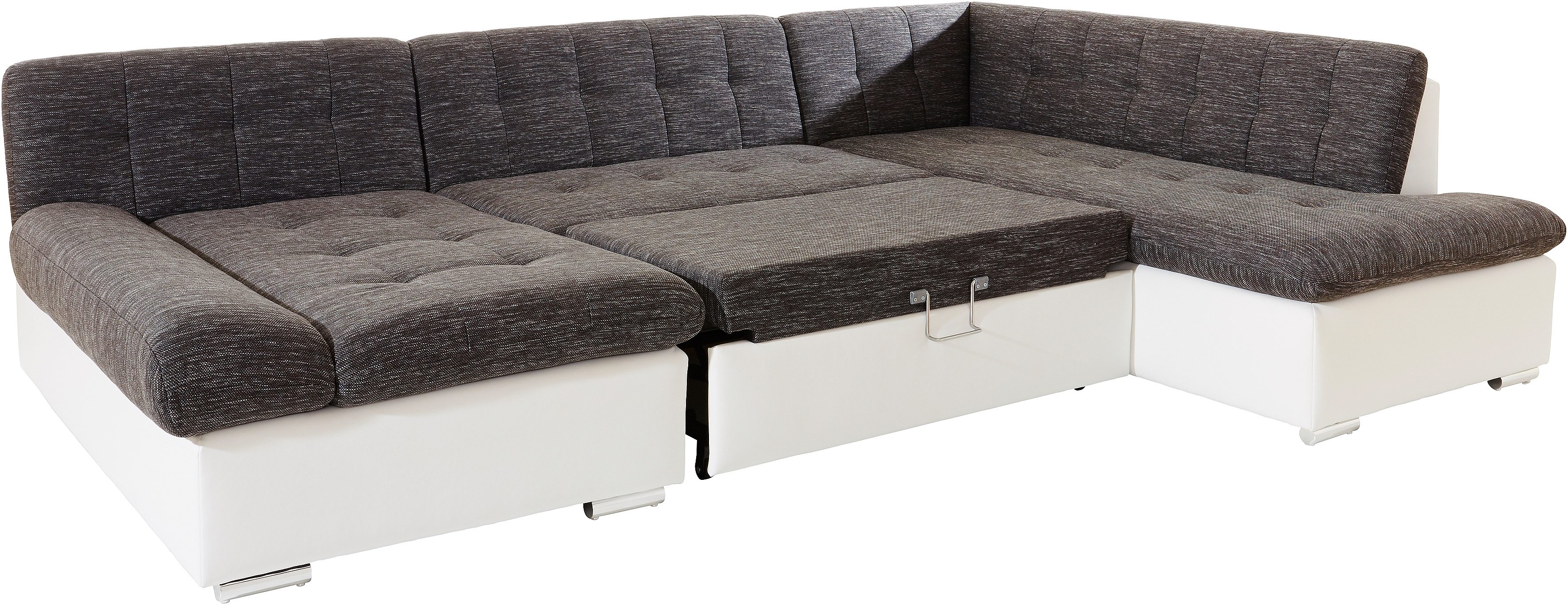 TRENDMANUFAKTUR Zithoek Reggae modern en comfortabel, actuele materiaalcombinatie, U-vorm