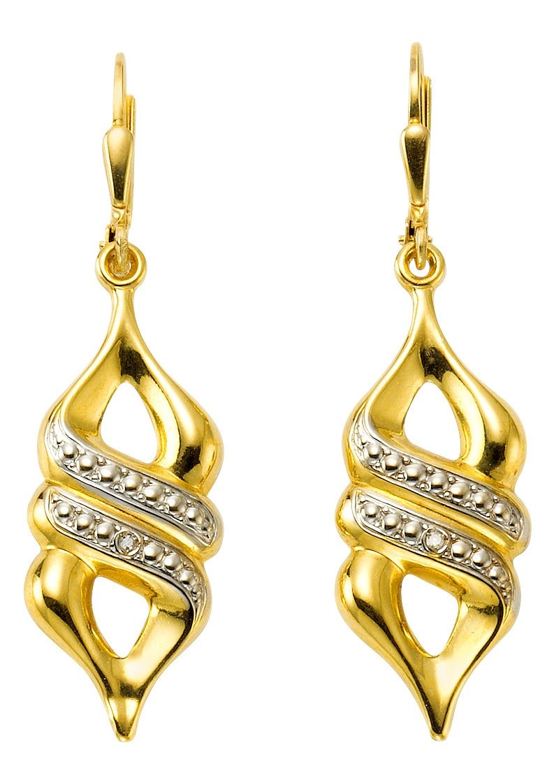 Firetti Paar oorhangers Sieraad cadeau Goudkleurig 333 oorbellen patentbeugel dames oorbellen goud(kleur)