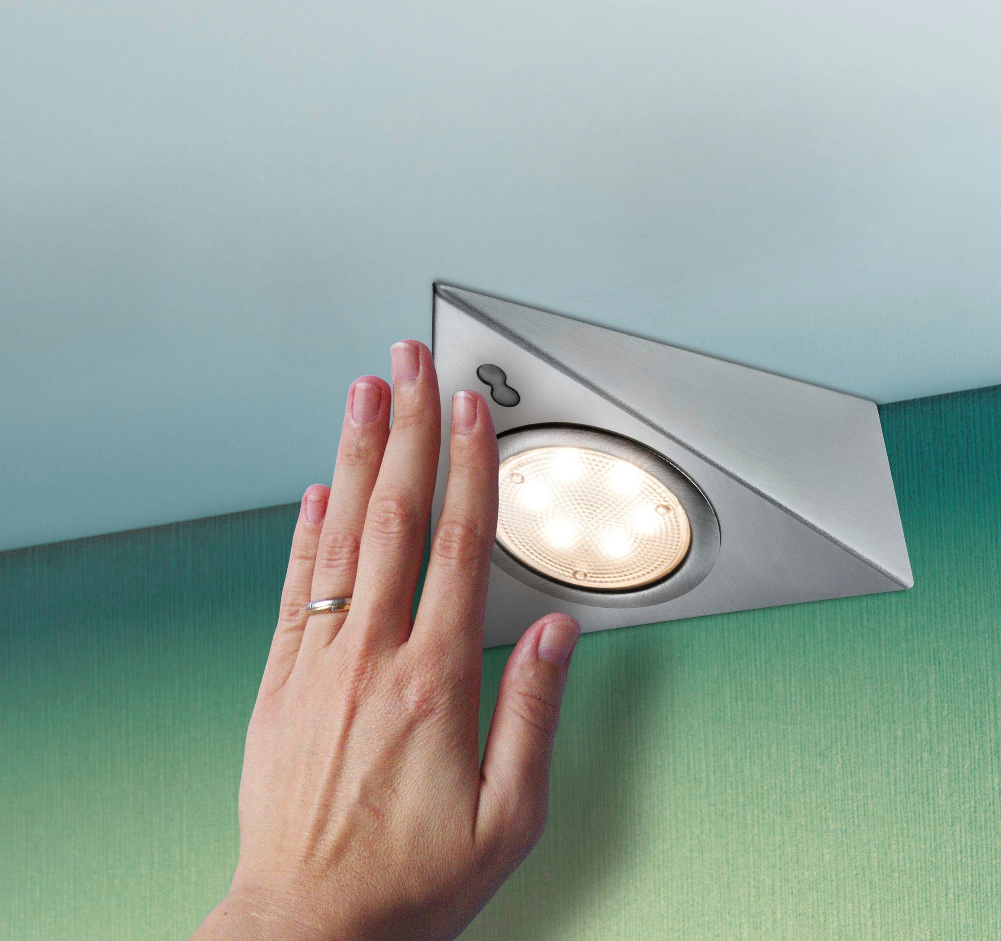 Paulmann Verlichting voor onderkast Meubel Opbouwlamp LED met nabijheidssensor incl. LED-module 3x2,8W (1 stuk)