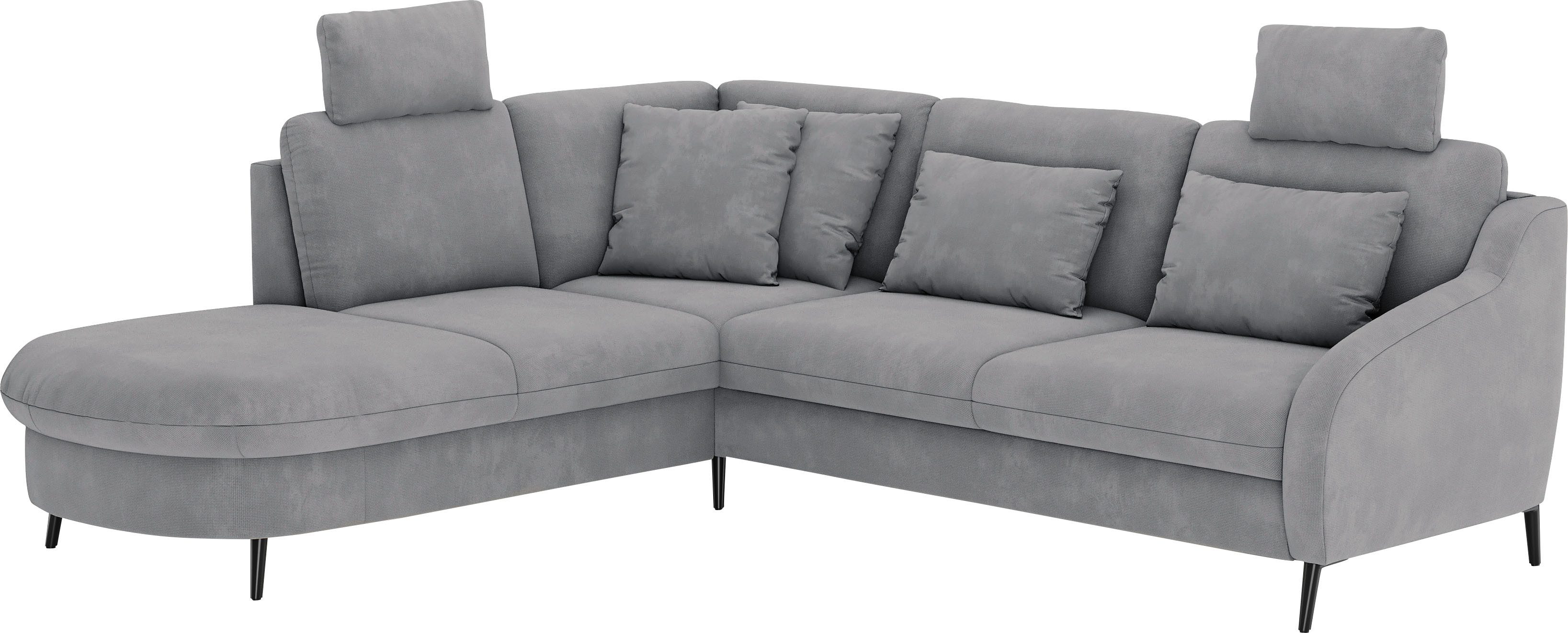 sit&more Hoekbank Soul L-vorm optioneel met bedfunctie en bedlade of lade