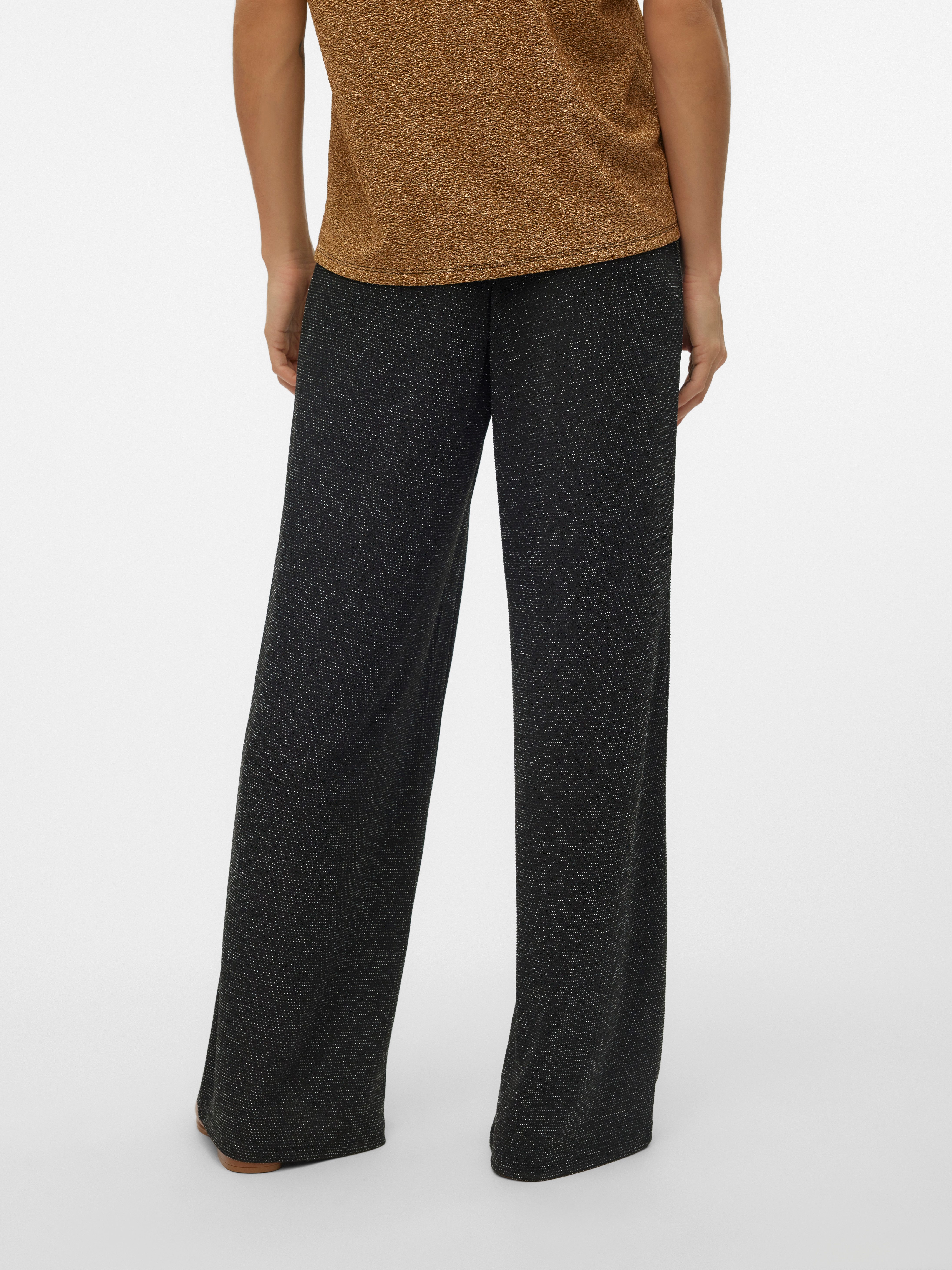 Vero Moda Comfortbroek VMKANVA NW GLITTER WIDE PANT JRS