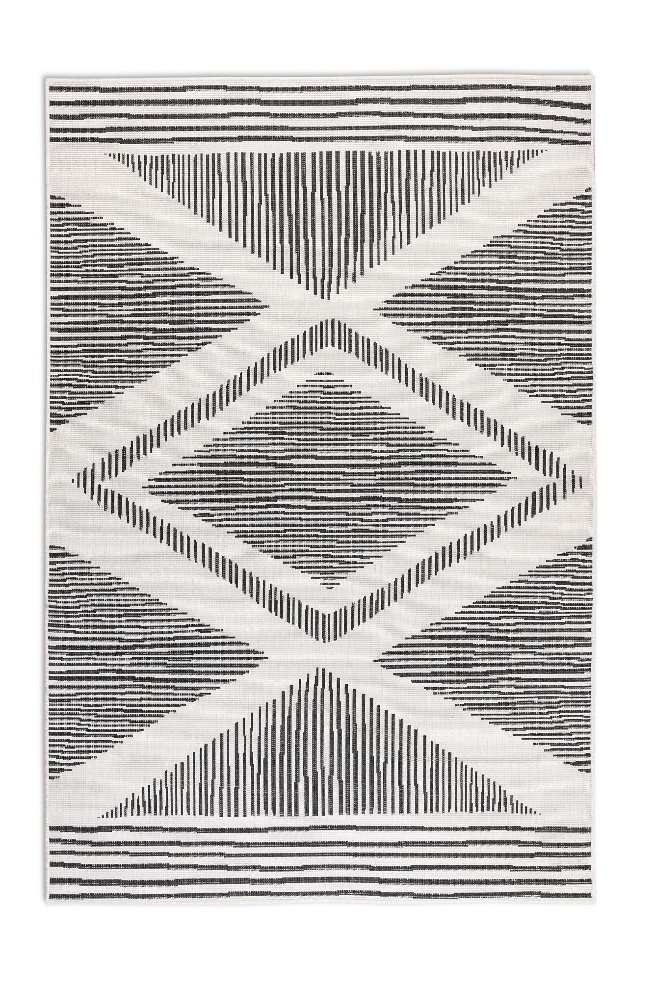 ELLE DECORATION Vloerkleed Rhombus, In- en Outdoor Vlakweefsel, binnen- en buitengebruik, modern, omkeerbaar tapijt, balkon, woonkamer