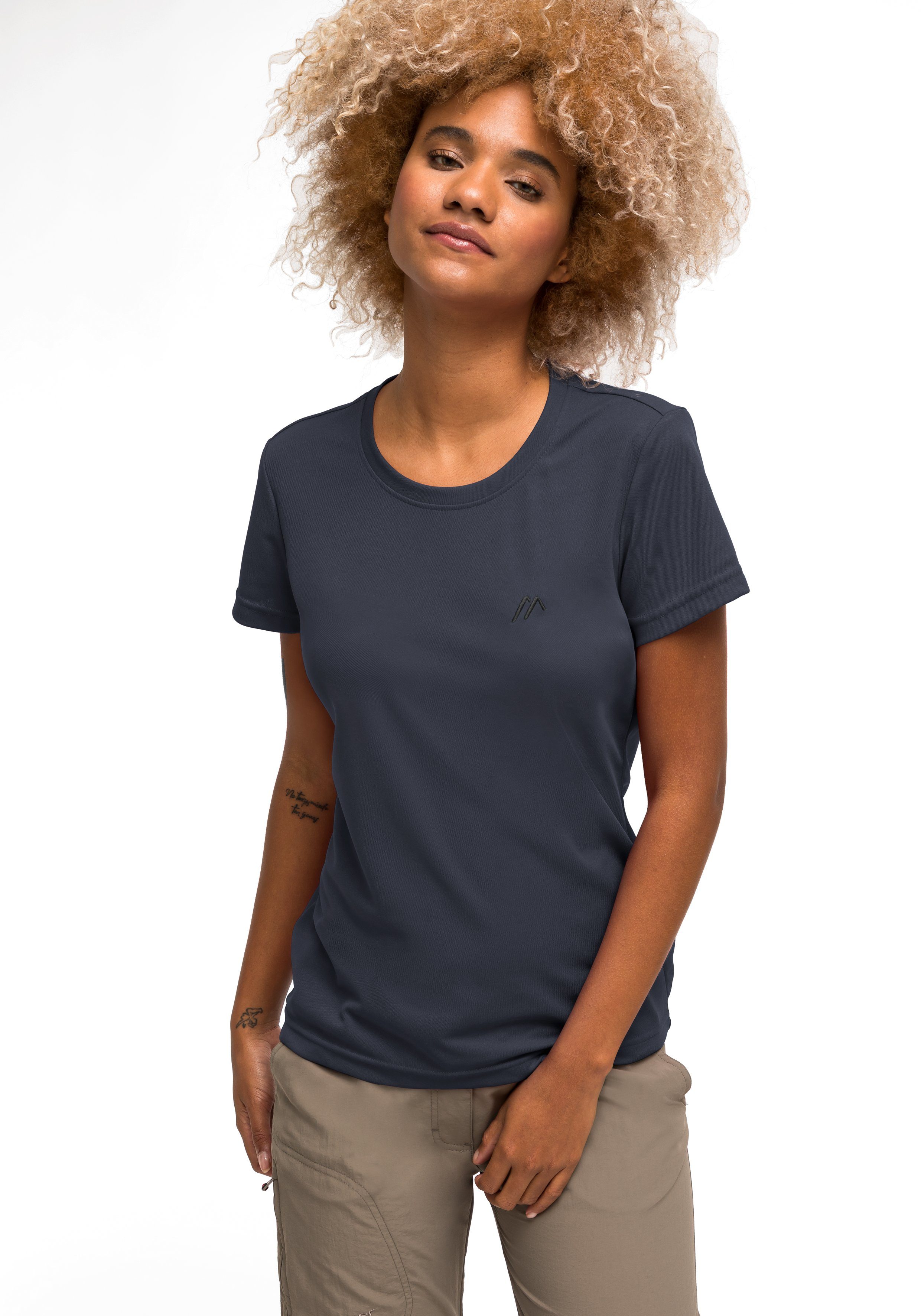 Maier Sports Functioneel shirt Waltraud Dames T-shirt, sneldrogend vrijetijdsshirt, regular fit