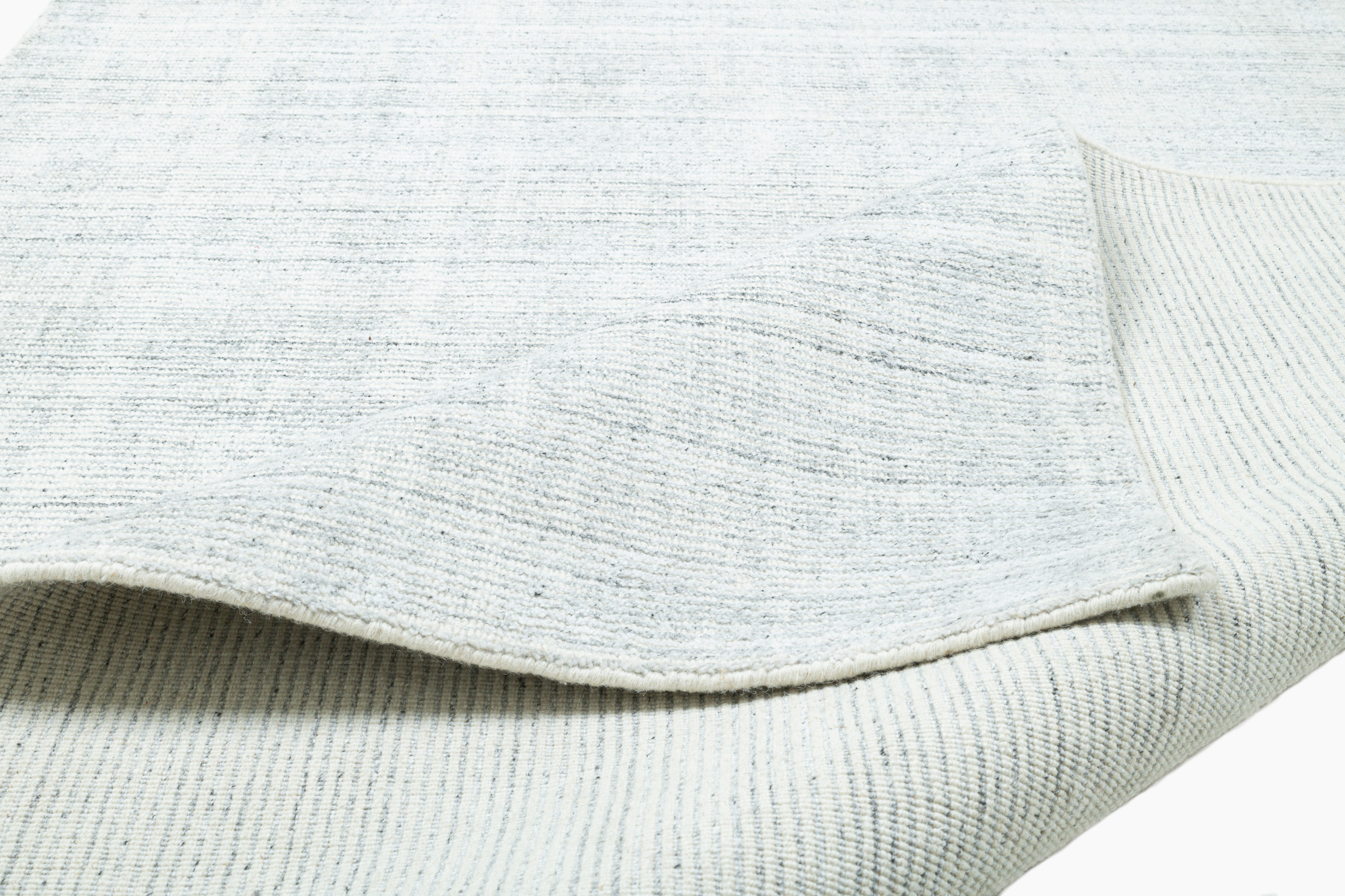 THEKO Vloerkleed Boston UNI Handgeweven tapijt, gemêleerd, zachte kwaliteit, 60% viscose, handgeweven