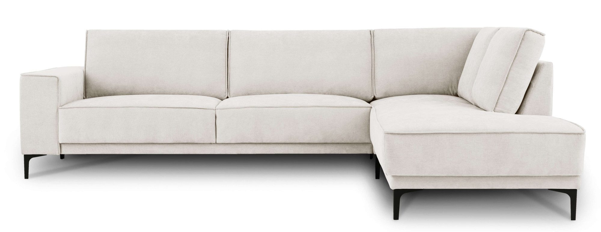 Places of Style Hoekbank Oland, structuur, platweefsel, luxe microvezel, bouclé
