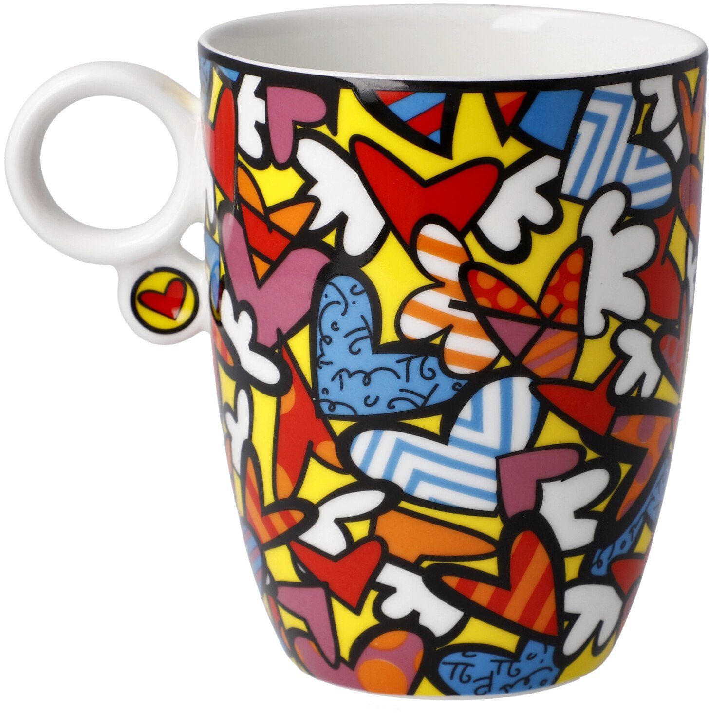 Goebel Kopje Britto Pop Art, kunstenaarsbeker, Romero Britto - Alles wat we nodig hebben is liefde