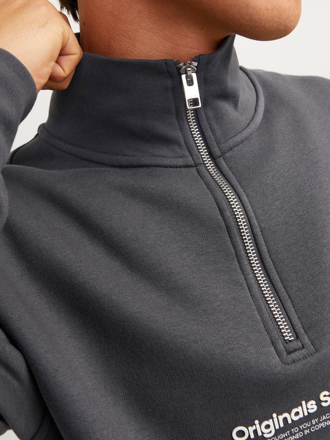 Jack & Jones Sweatshirt JORVESTERBRO SWEAT QUARTER ZIP HN NOOS