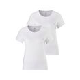 calvin klein t-shirt met kleine logoprint wit