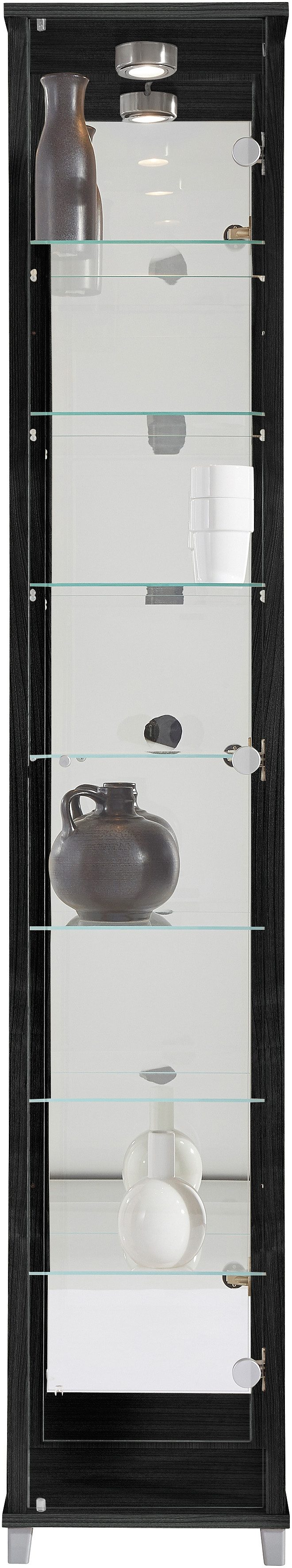 Kasten  vitrinekasten Vitrinekast met spiegelachterwand  7 glasplateaus 531717