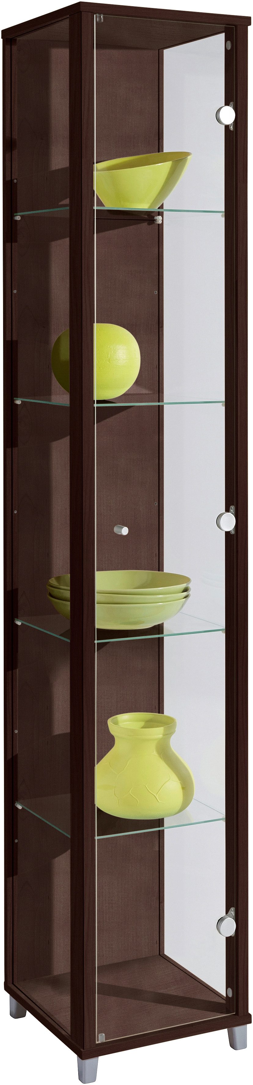 fif möbel Vitrinekast OPTIMA hoogte ca. 172 cm Staande vitrine/Glasvitrine 1x Glazen deur, perfect voor verzamelaars, verzamelvitrine