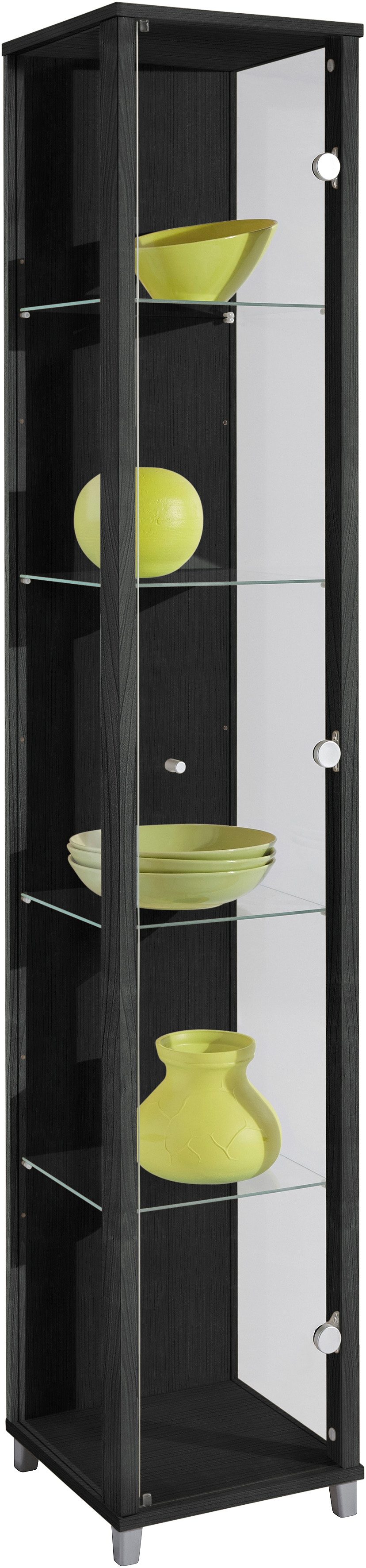 fif möbel Vitrinekast OPTIMA hoogte ca. 172 cm Staande vitrine/Glasvitrine 1x Glazen deur, perfect voor verzamelaars, verzamelvitrine