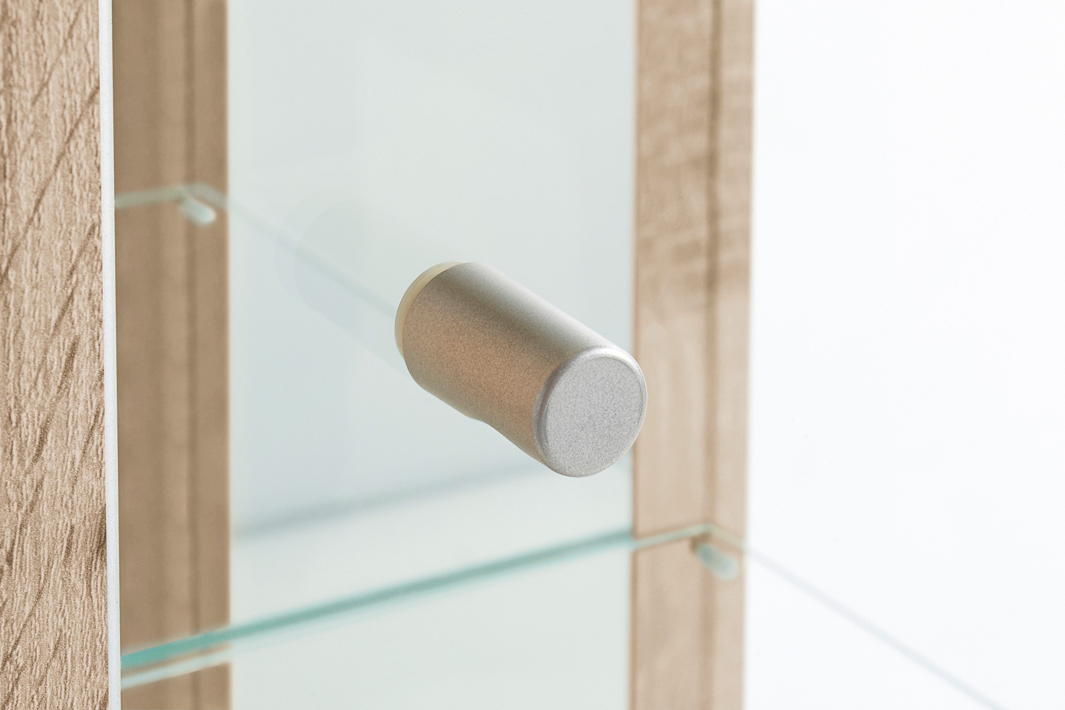 fif möbel Vitrinekast OPTIMA Staande vitrine/Glasvitrine 1x Glazen deur, perfect voor verzamelaars, verzamelvitrine