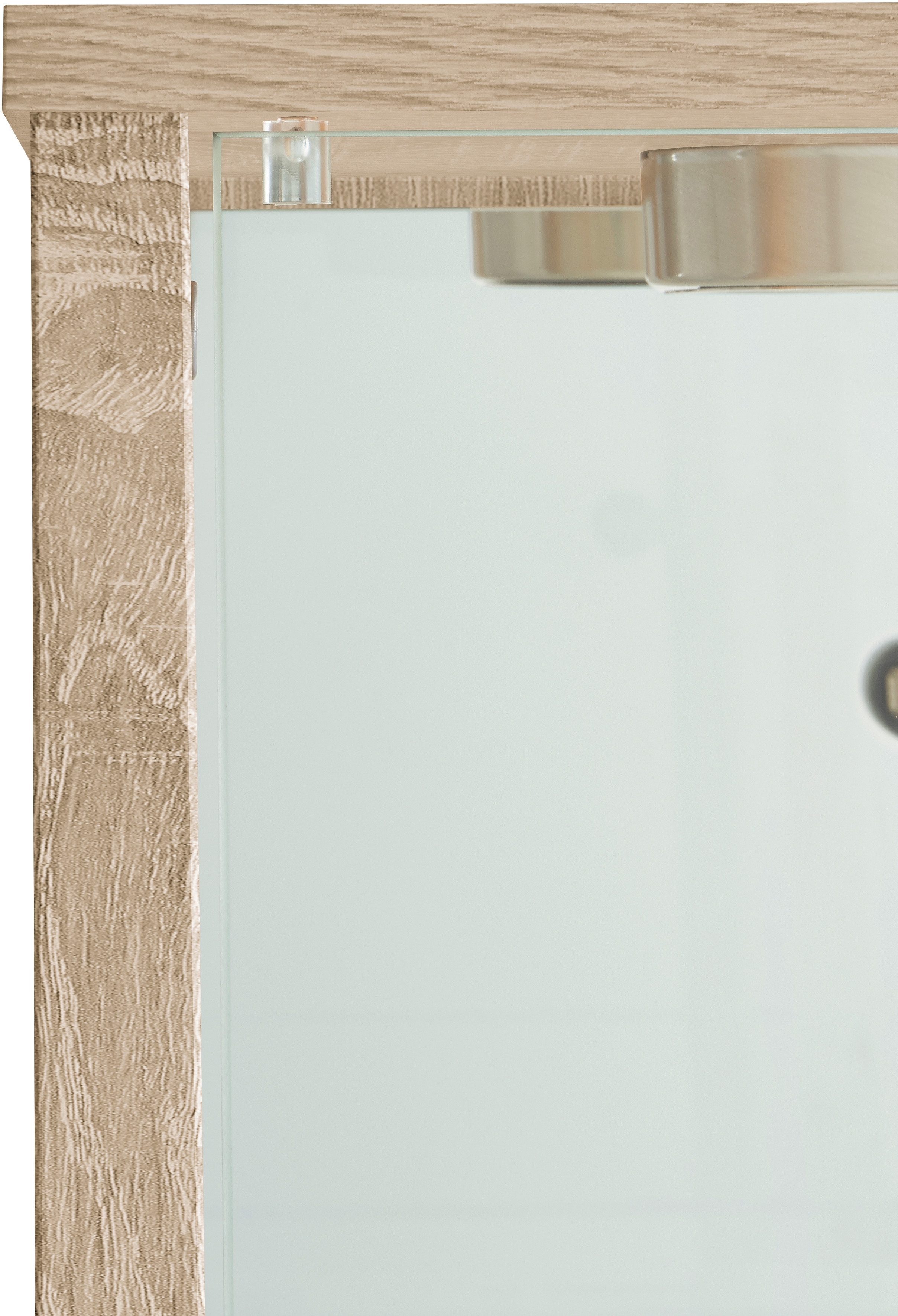 fif möbel Vitrinekast OPTIMA Staande vitrine/Glasvitrine 1x Glazen deur, perfect voor verzamelaars, verzamelvitrine