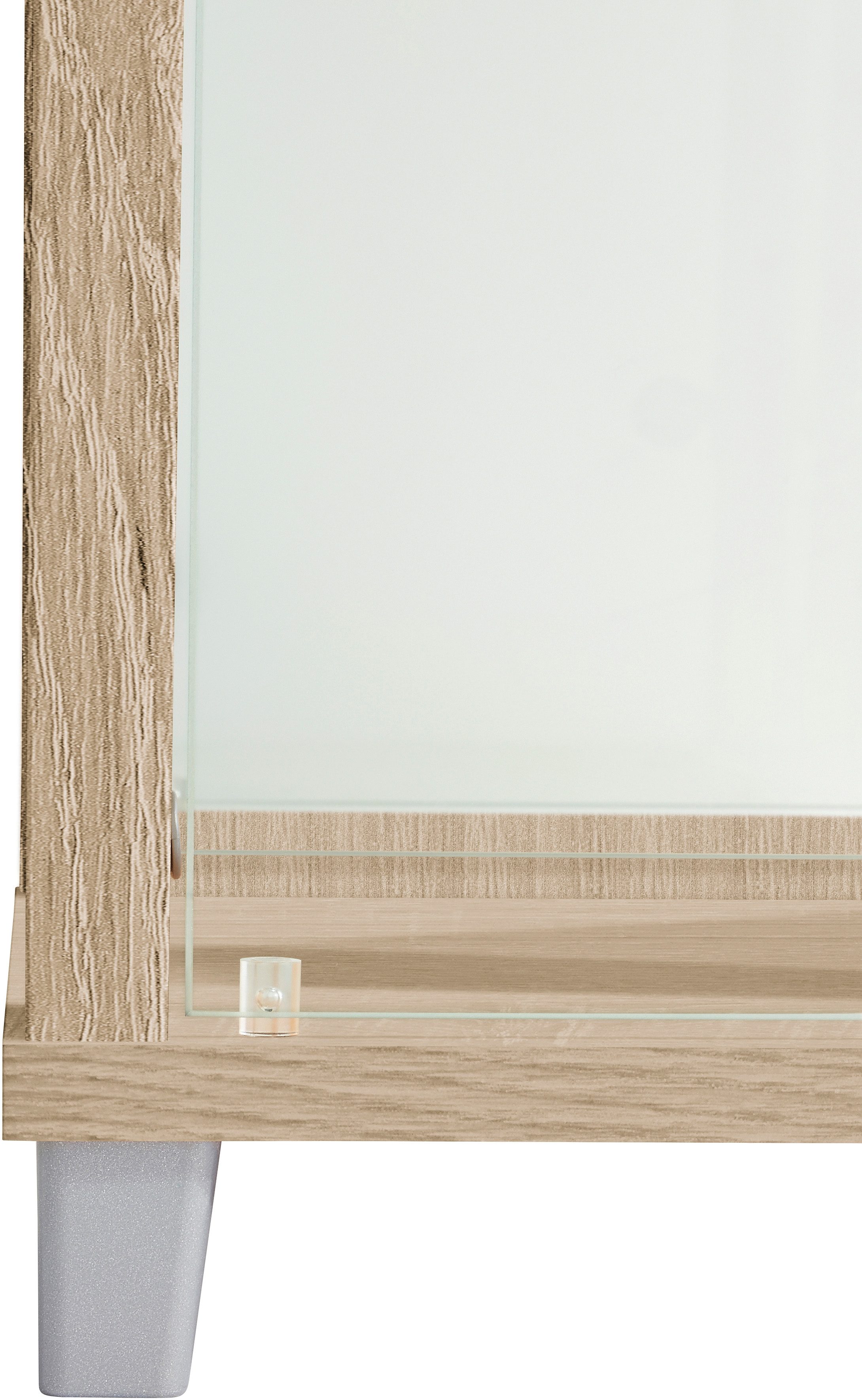 fif möbel Vitrinekast OPTIMA Staande vitrine/Glasvitrine 1x Glazen deur, perfect voor verzamelaars, verzamelvitrine