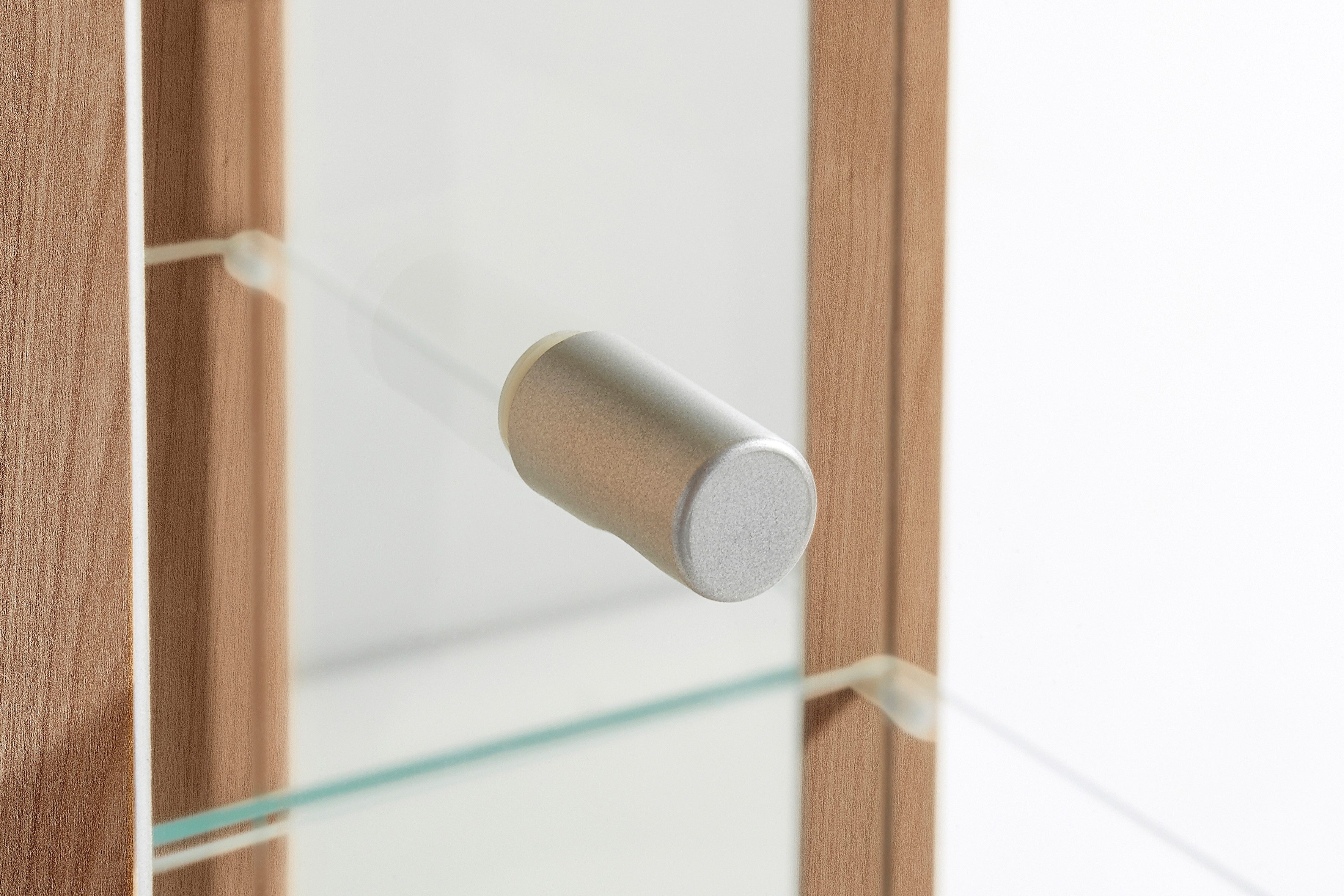 fif möbel Vitrinekast OPTIMA Staande vitrine/Glasvitrine 1x Glazen deur, perfect voor verzamelaars, verzamelvitrine