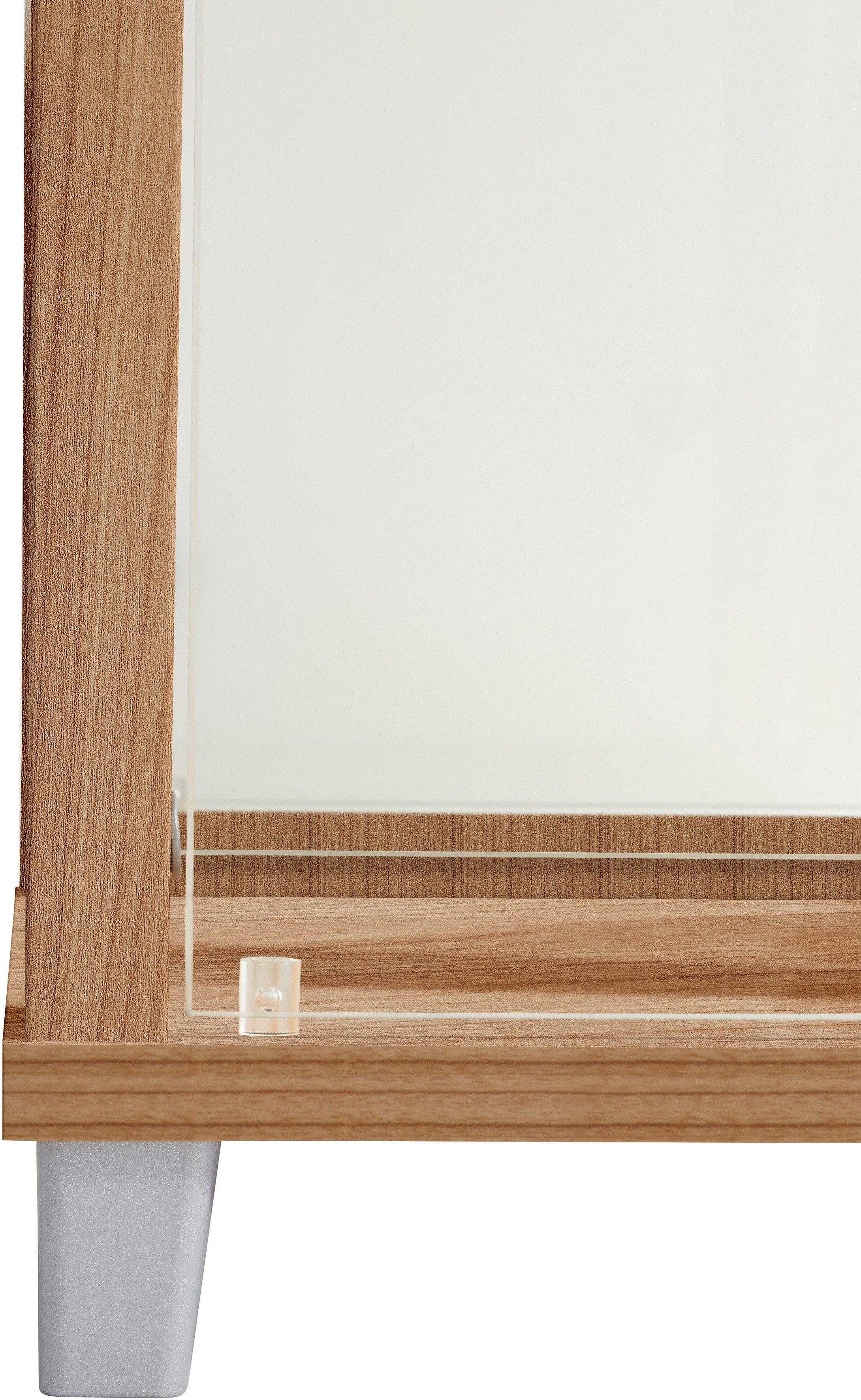 fif möbel Vitrinekast OPTIMA Staande vitrine/Glasvitrine 1x Glazen deur, perfect voor verzamelaars, verzamelvitrine