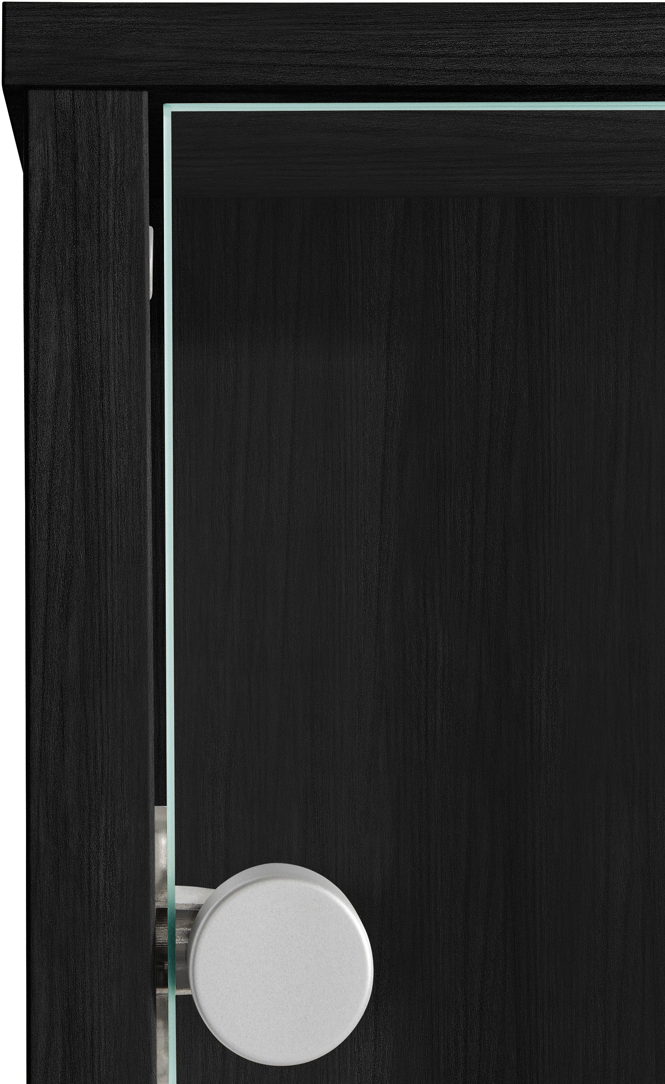 fif möbel Vitrinekast OPTIMA Staande vitrine/glasvitrine met 2 glazen deuren, perfect voor verzamelaars, verzamelvitrine