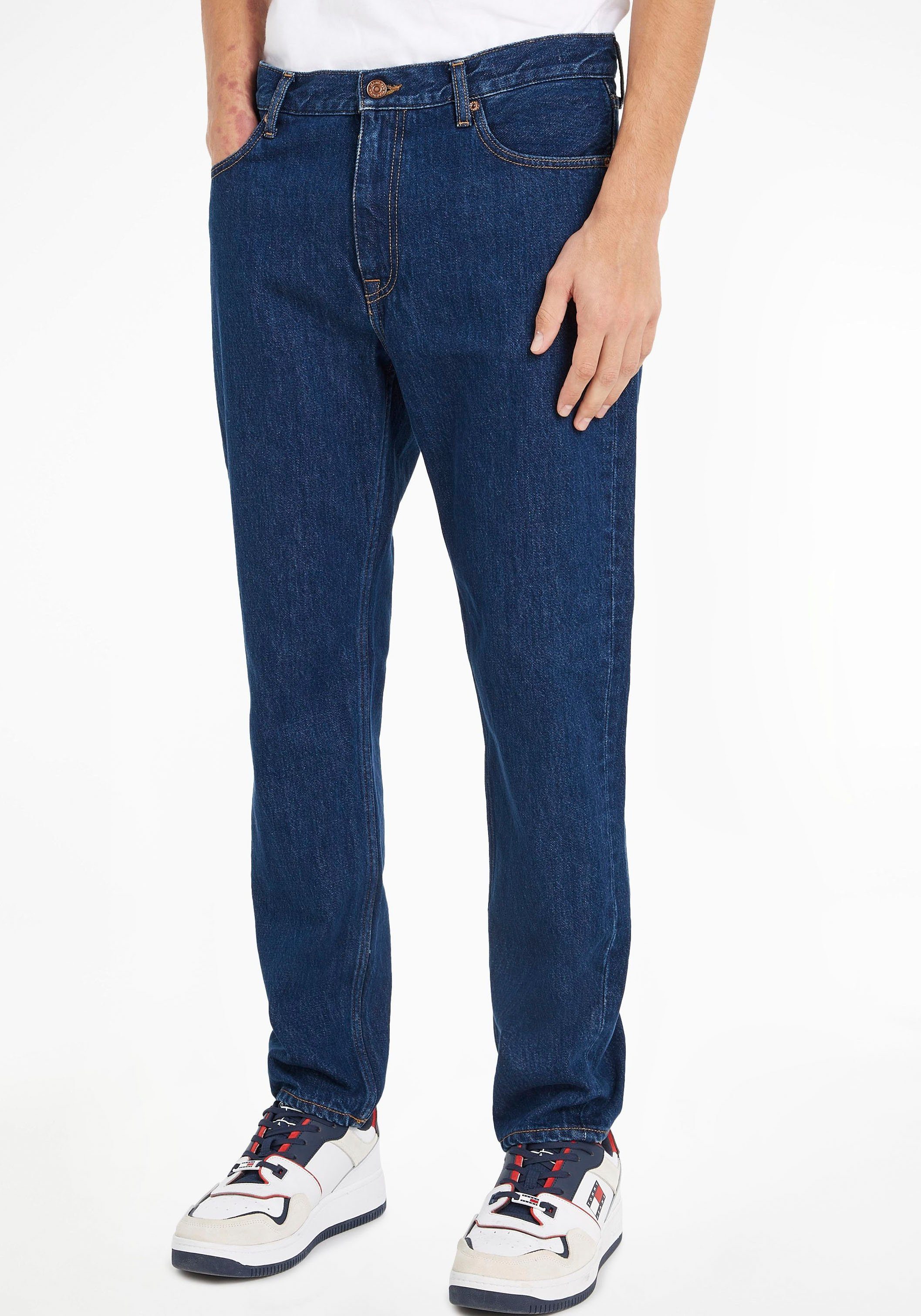 TOMMY JEANS 5-pocket jeans DAD JEAN RGLR TPRD heren slim fit jeans maat 32 blauw