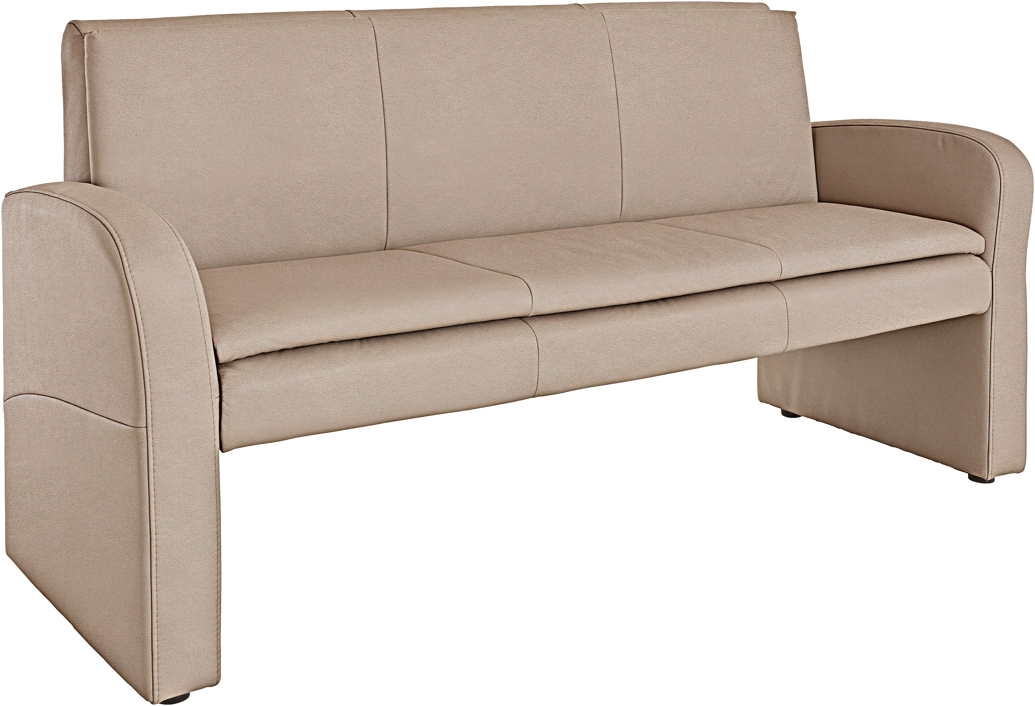 exxpo - sofa fashion Hockerbank Cortado, 3-zits keukenbank met hoog zitcomfort hockers beige