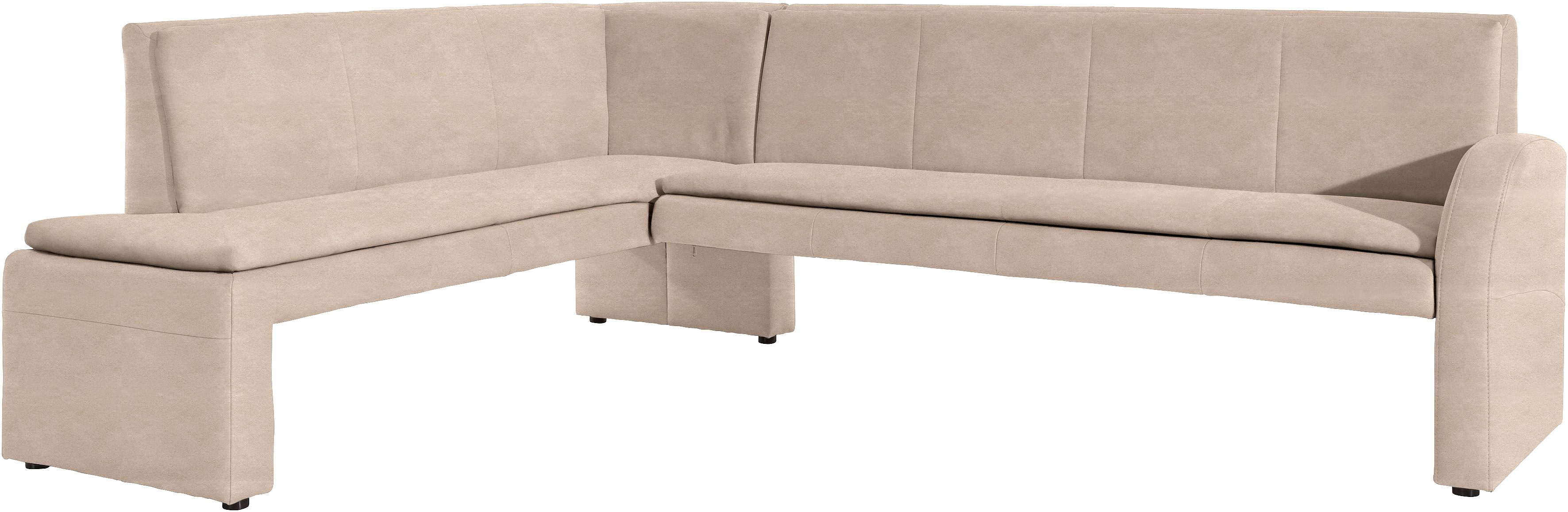 exxpo - sofa fashion Hoekbank Cortado, elegant en modern met hoog zitcomfort hoge bodemvrijheid, mooie detailverwerking, optioneel leren bekleding