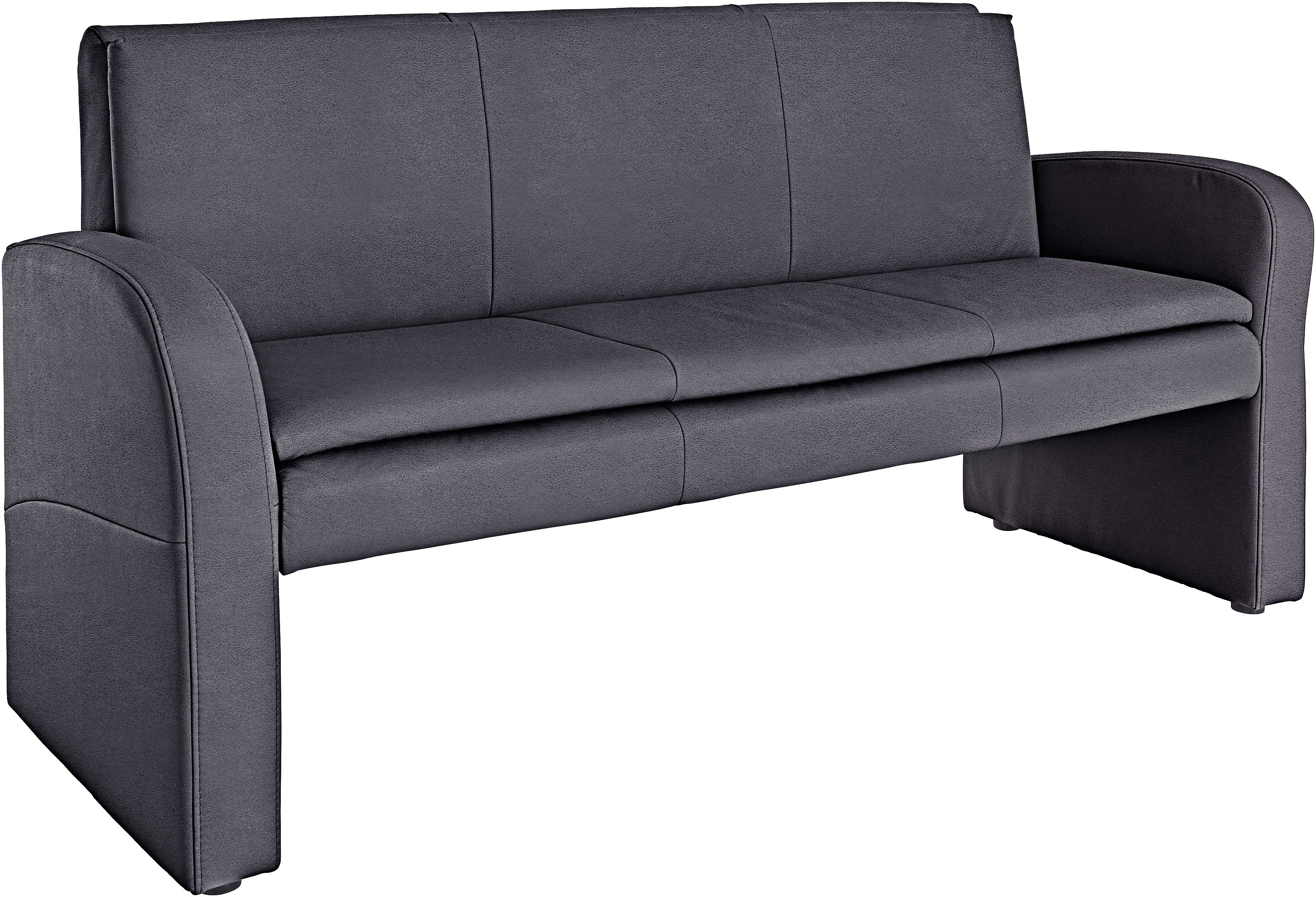 exxpo - sofa fashion Hockerbank Cortado, 3-zits keukenbank met hoog zitcomfort hockers grijs