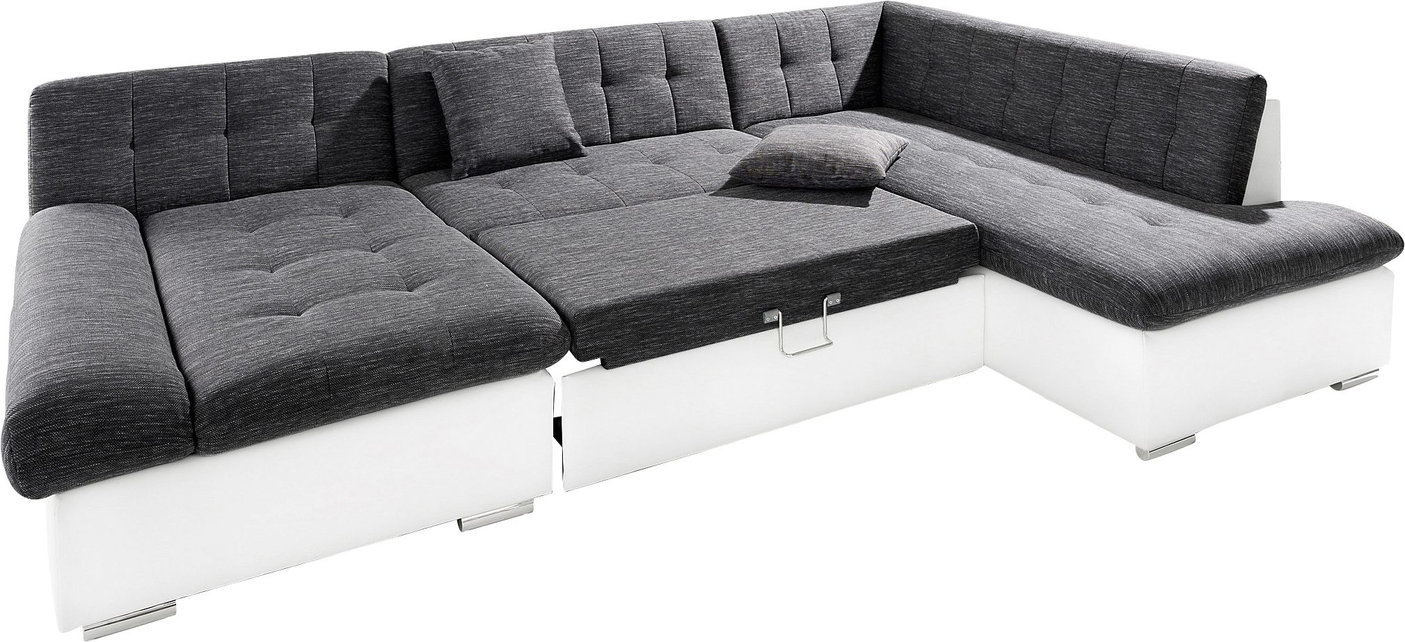 TRENDMANUFAKTUR Zithoek Reggae modern en comfortabel, actuele materiaalcombinatie, U-vorm