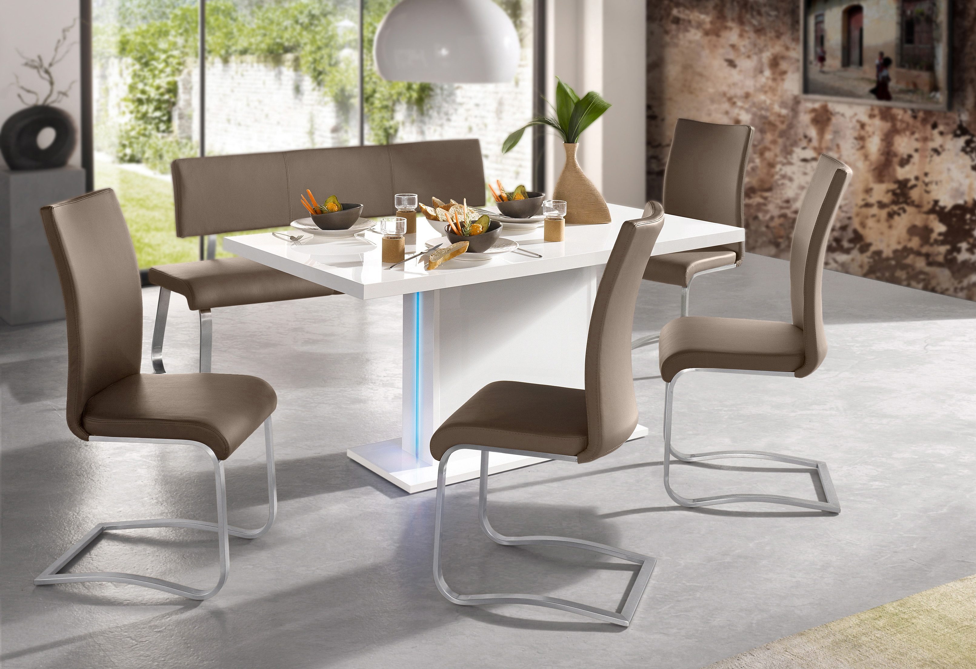 MCA furniture Bank Arco, TOPSELLER! belastbaar tot 280 kg, imitatieleer, in verschillende breedten (1 stuk)
