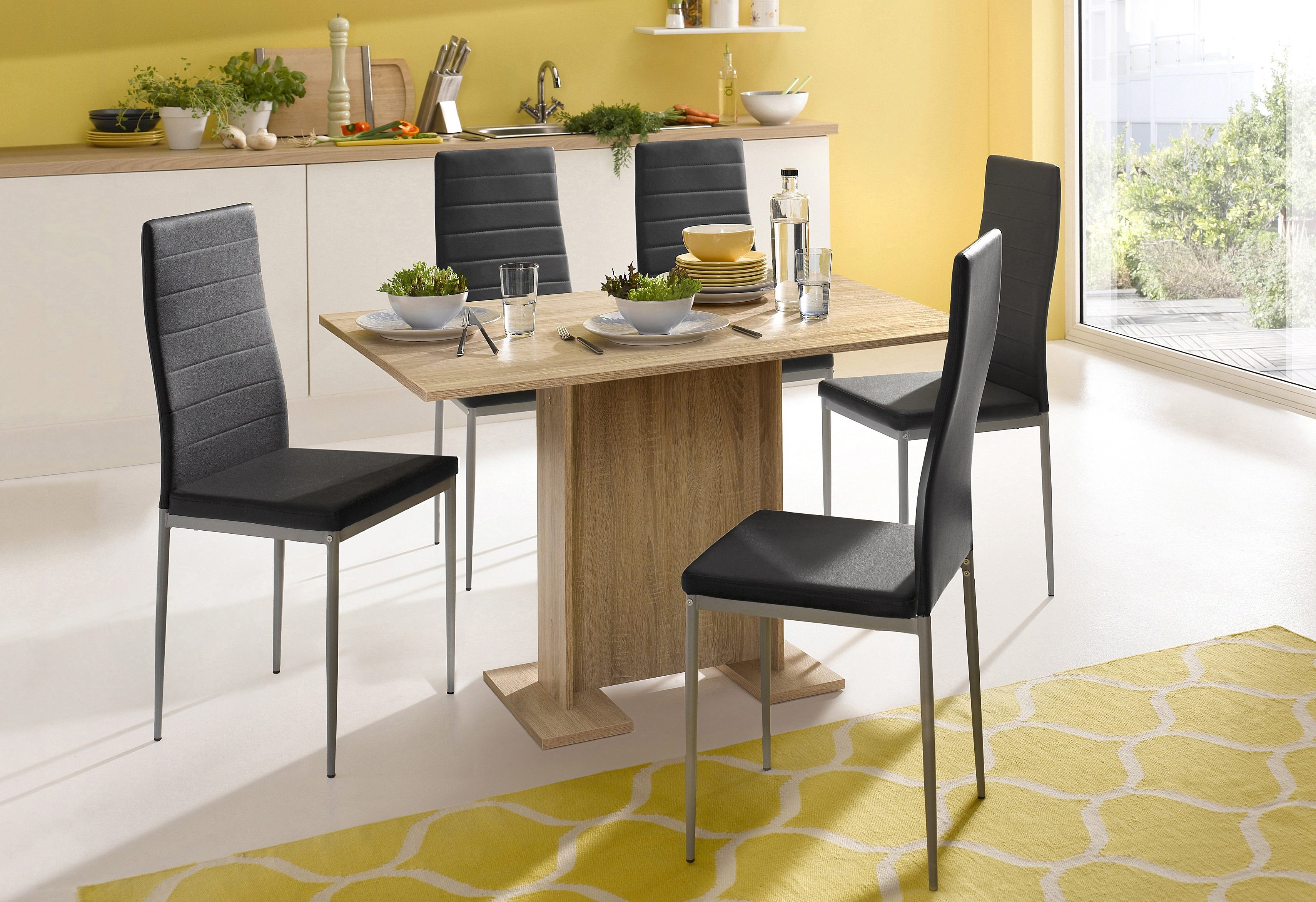 Homexperts Eetkamerstoel Pegasus Overtrekstof imitatieleer (set)