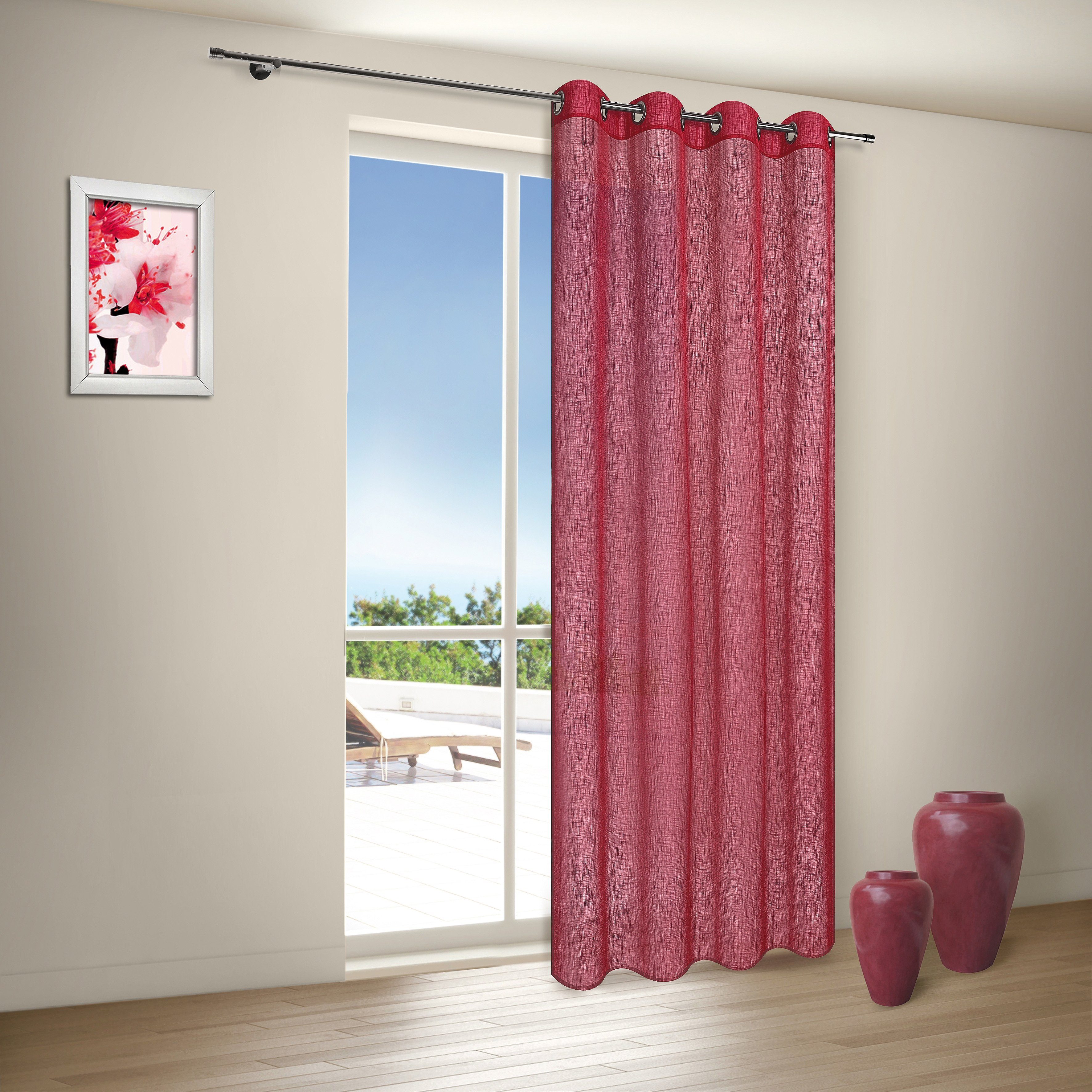 Happy Home Gordijn Miranda HxB: 235x140, semi-transparant (1 stuk)