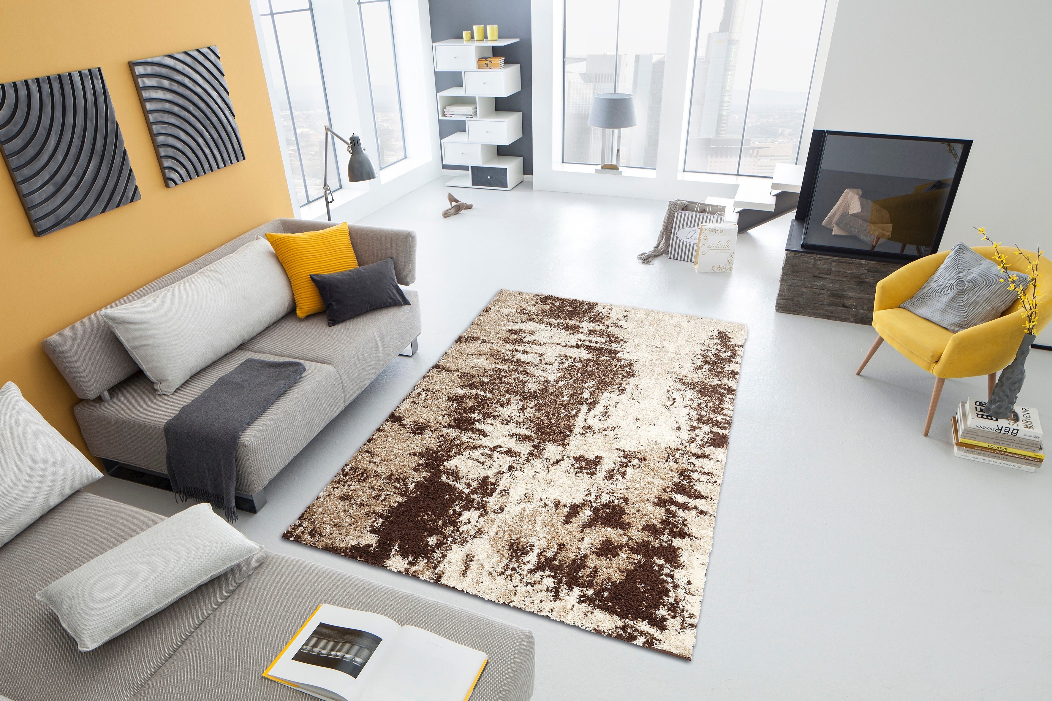 my home Hoogpolig vloerkleed Hannes Vintage ontwerp
