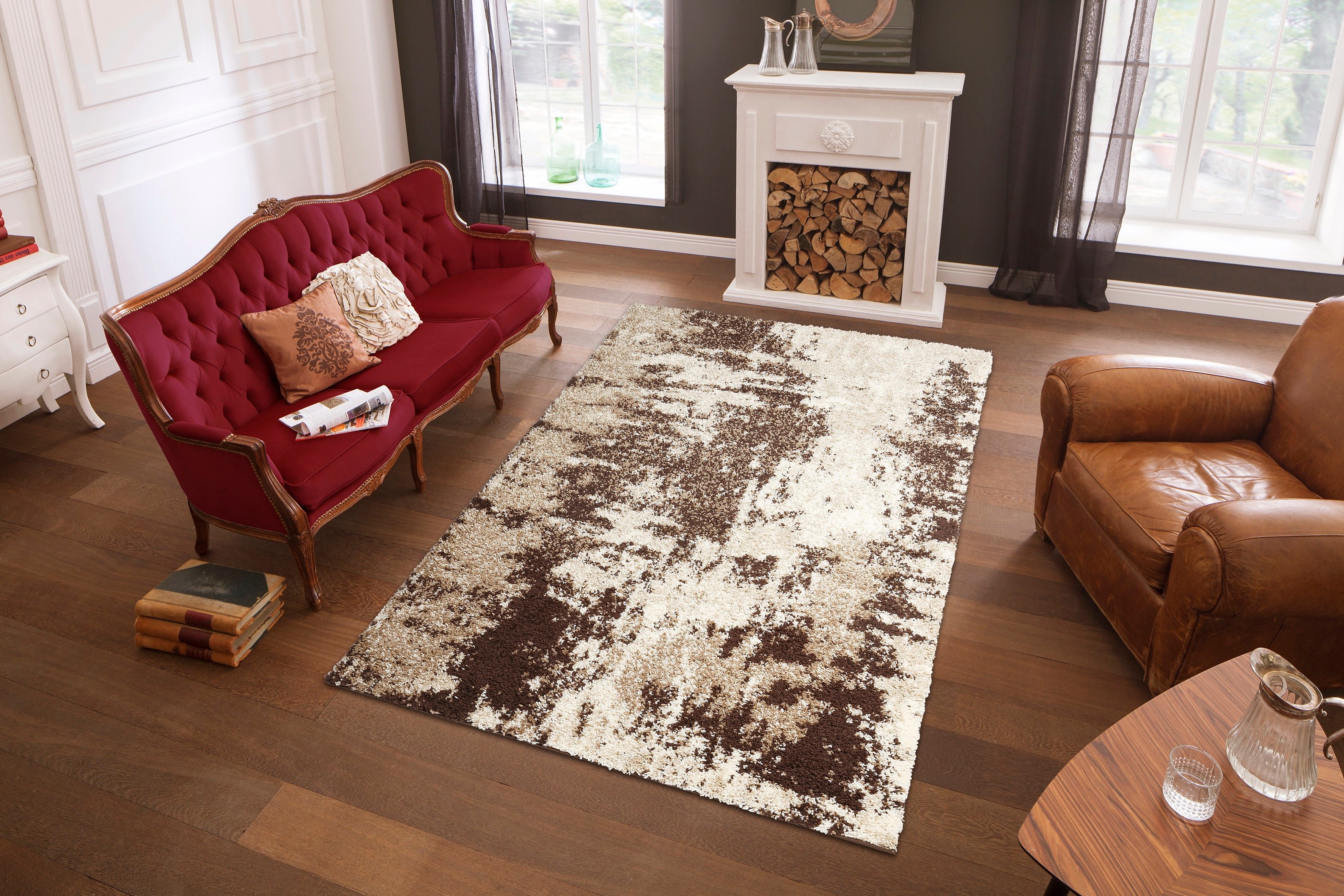 my home Hoogpolig vloerkleed Hannes Vintage ontwerp