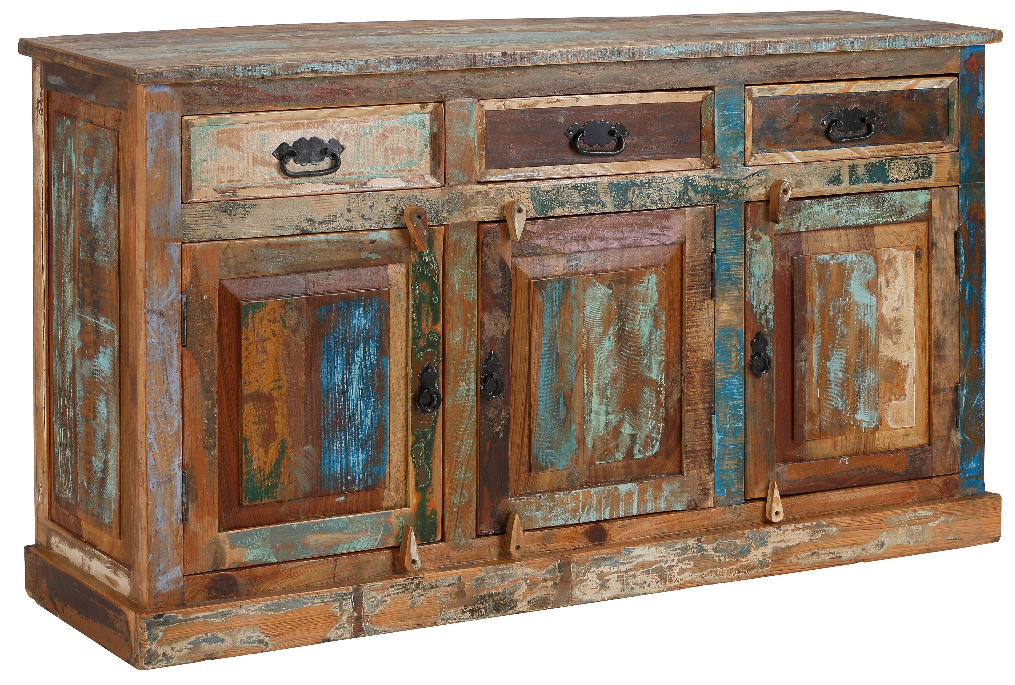 SIT Dressoir Riverboat van gerecycled gebruikt hout, breedte 40 cm, shabby chic, vintage