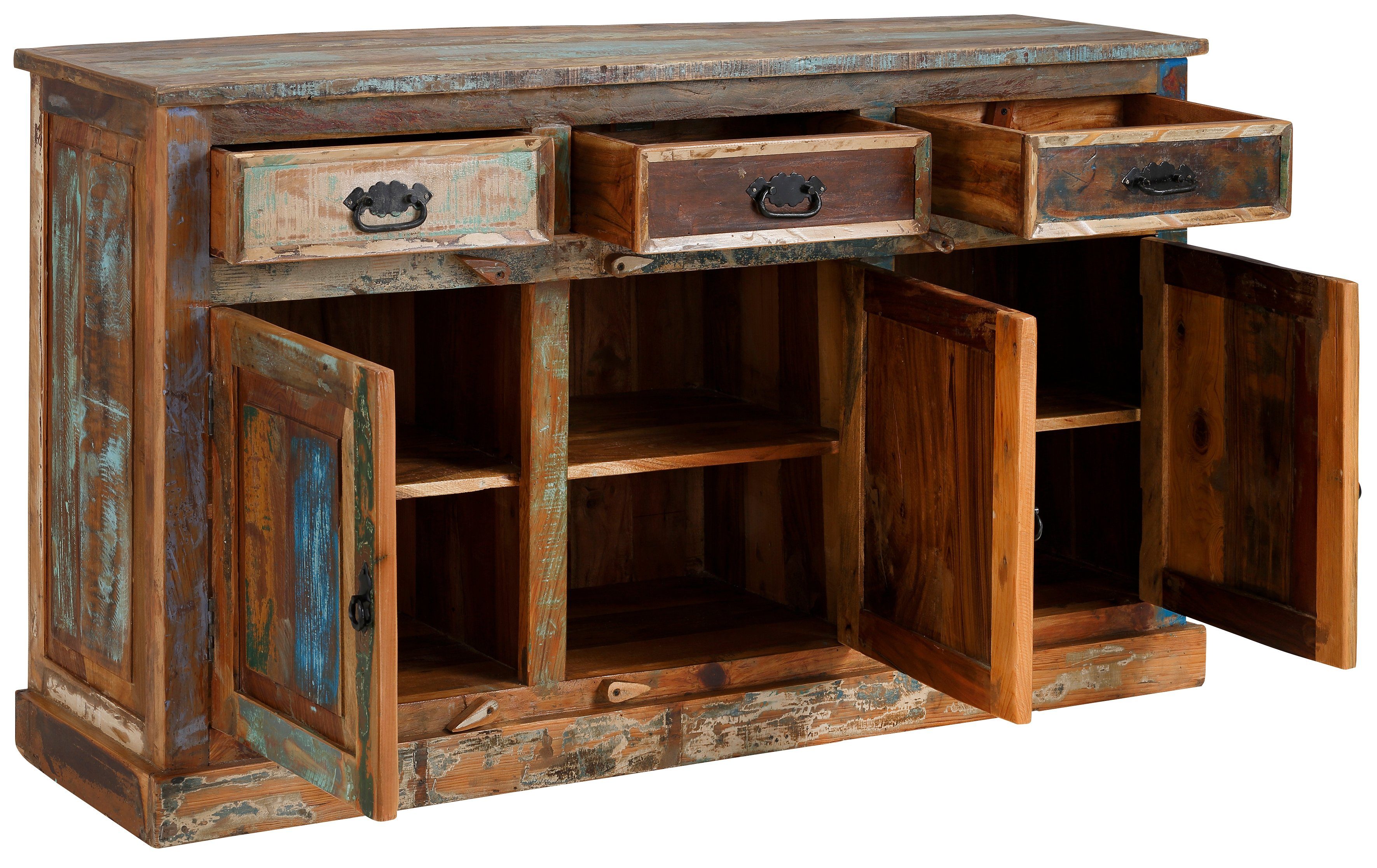 SIT Dressoir Riverboat van gerecycled gebruikt hout, breedte 40 cm, shabby chic, vintage