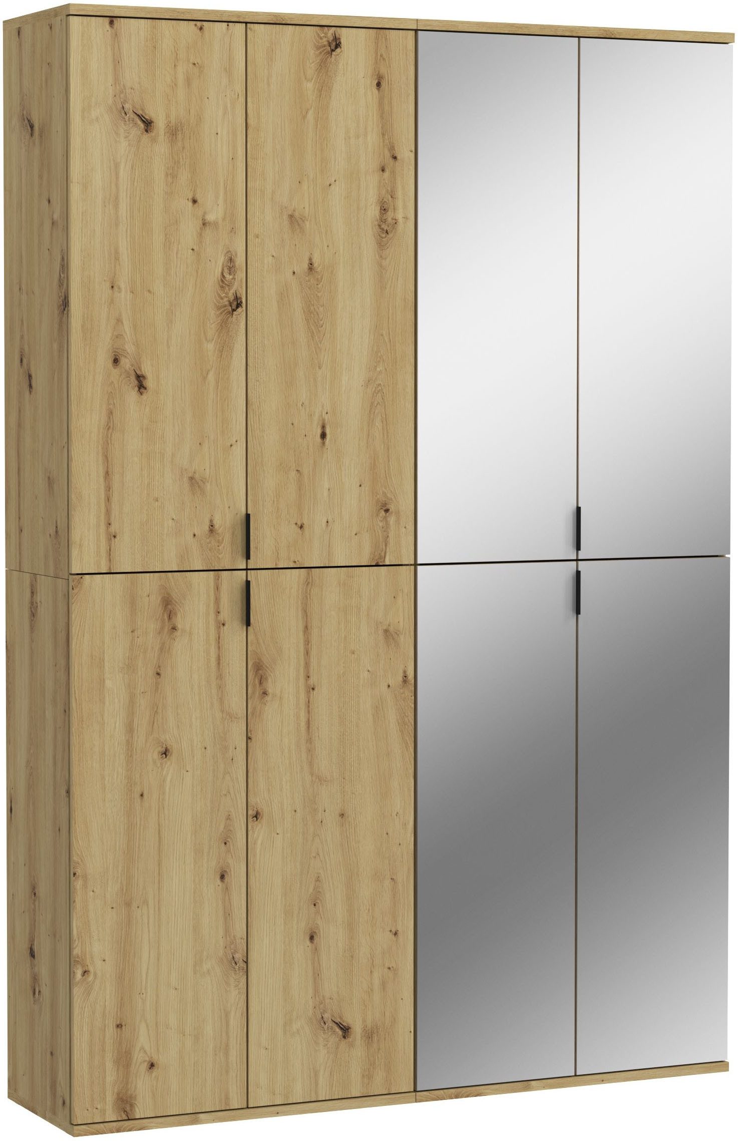 INOSIGN Halmeubelset Trondheim, Breedte 122 cm, bestaande uit 2 Kasten, 8 Deuren, 18 Vakken (set, 2-delig)