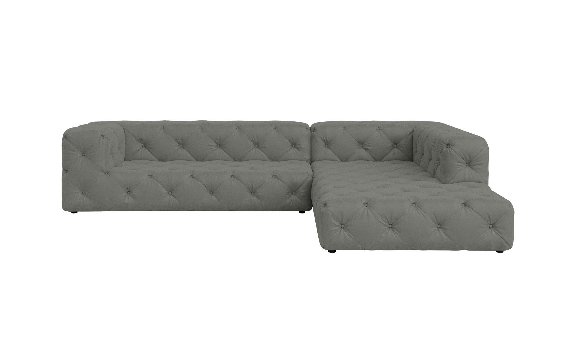 Places of Style Hoekbank FOLLINA L-vorm, met klassieke Chesterfield-knoopstiksels