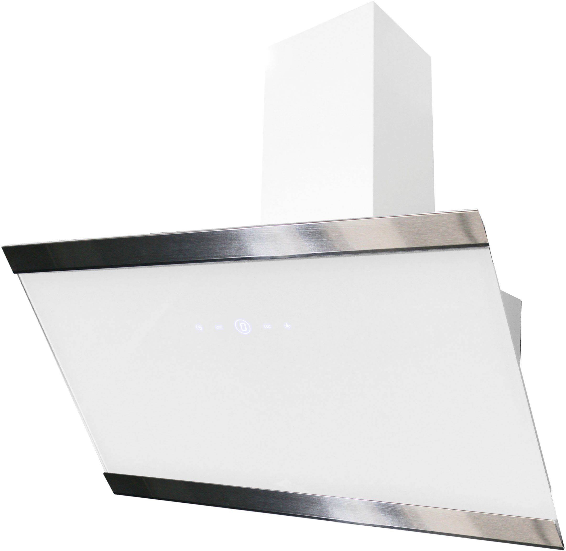 RESPEKTA Schuine wandkap 90 cm, 9 vermogensniveaus, led-verlichting, geschikt voor afzuiging en recirculatie