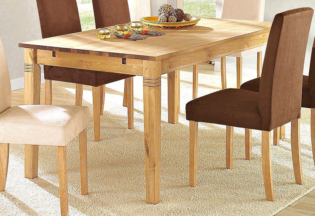Home affaire Eettafel Danuta keuze met lade, van massief grenen, fsc®-gecertificeerd