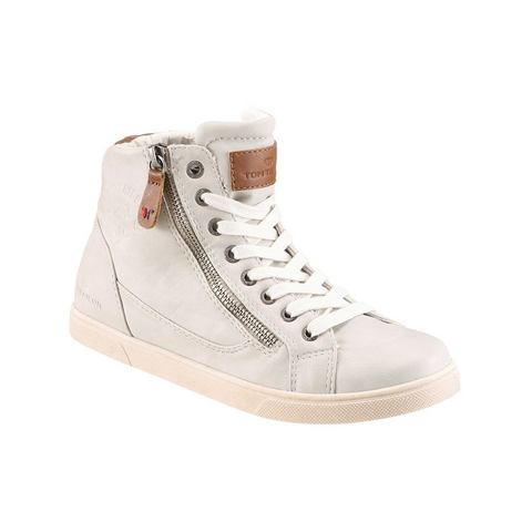 Schoen: TOM TAILOR Hoge veterschoenen met ritssluiting Schoen: TOM TAILOR Hoge veterschoenen met ritssluiting
