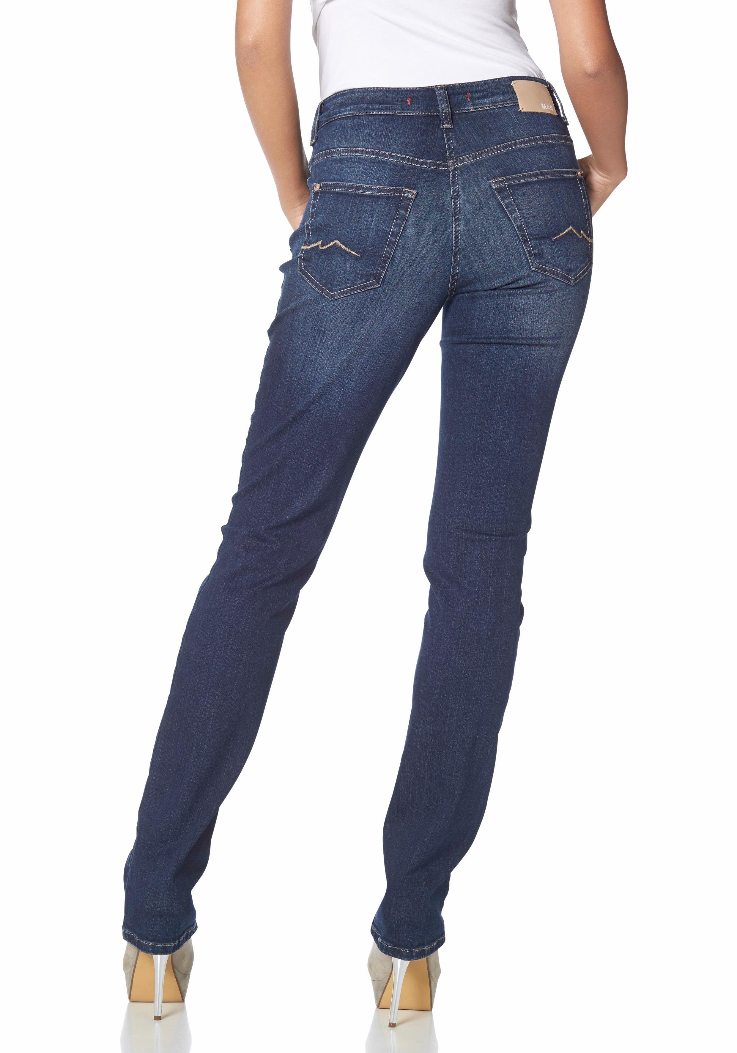 MAC Stretch jeans Melanie Recht model dames stretch jeans maat 36 blauw