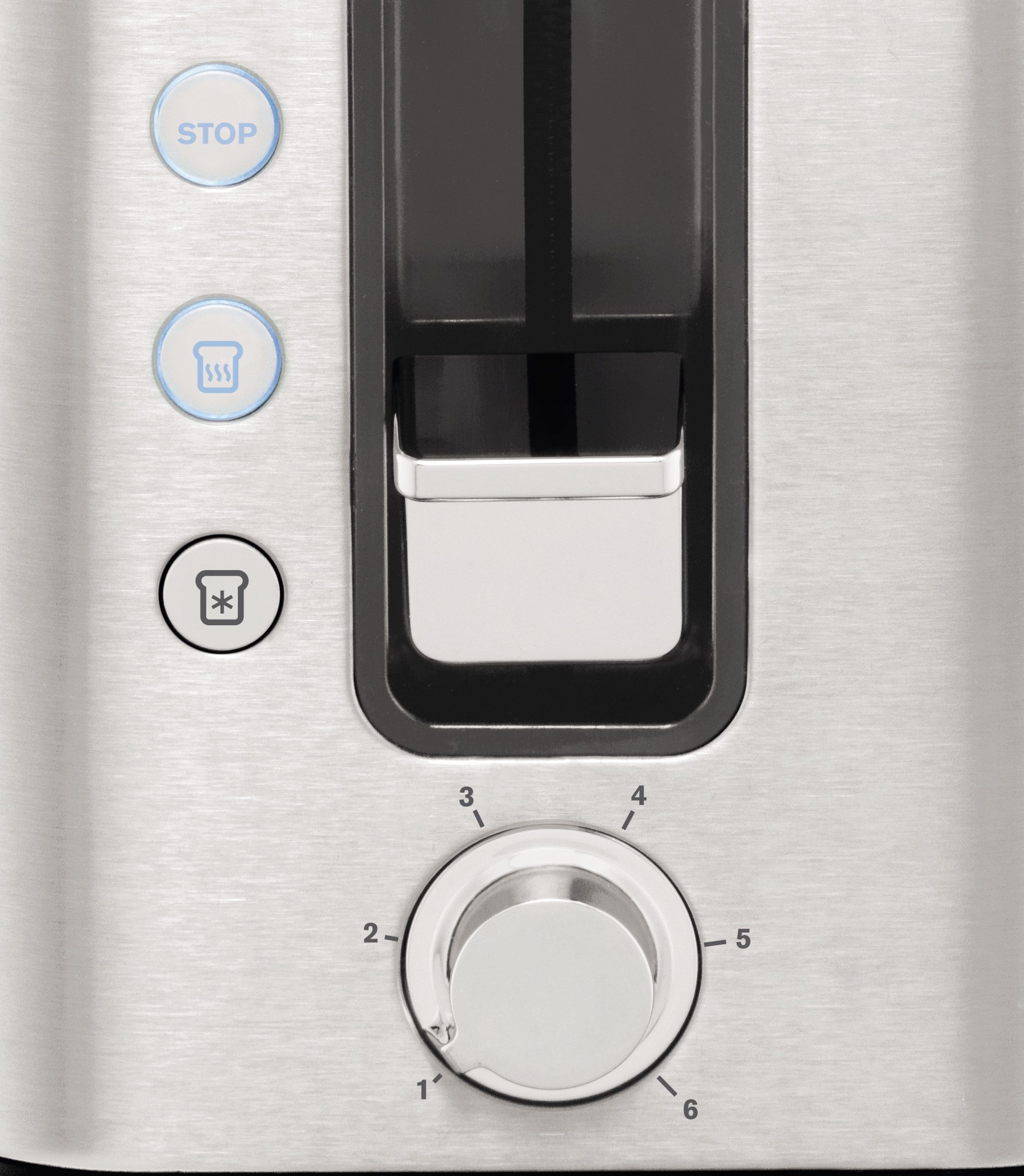 Krups Toaster KH442D Control Line 6 niveaus, extra functies, liftfunctie, kruimellade