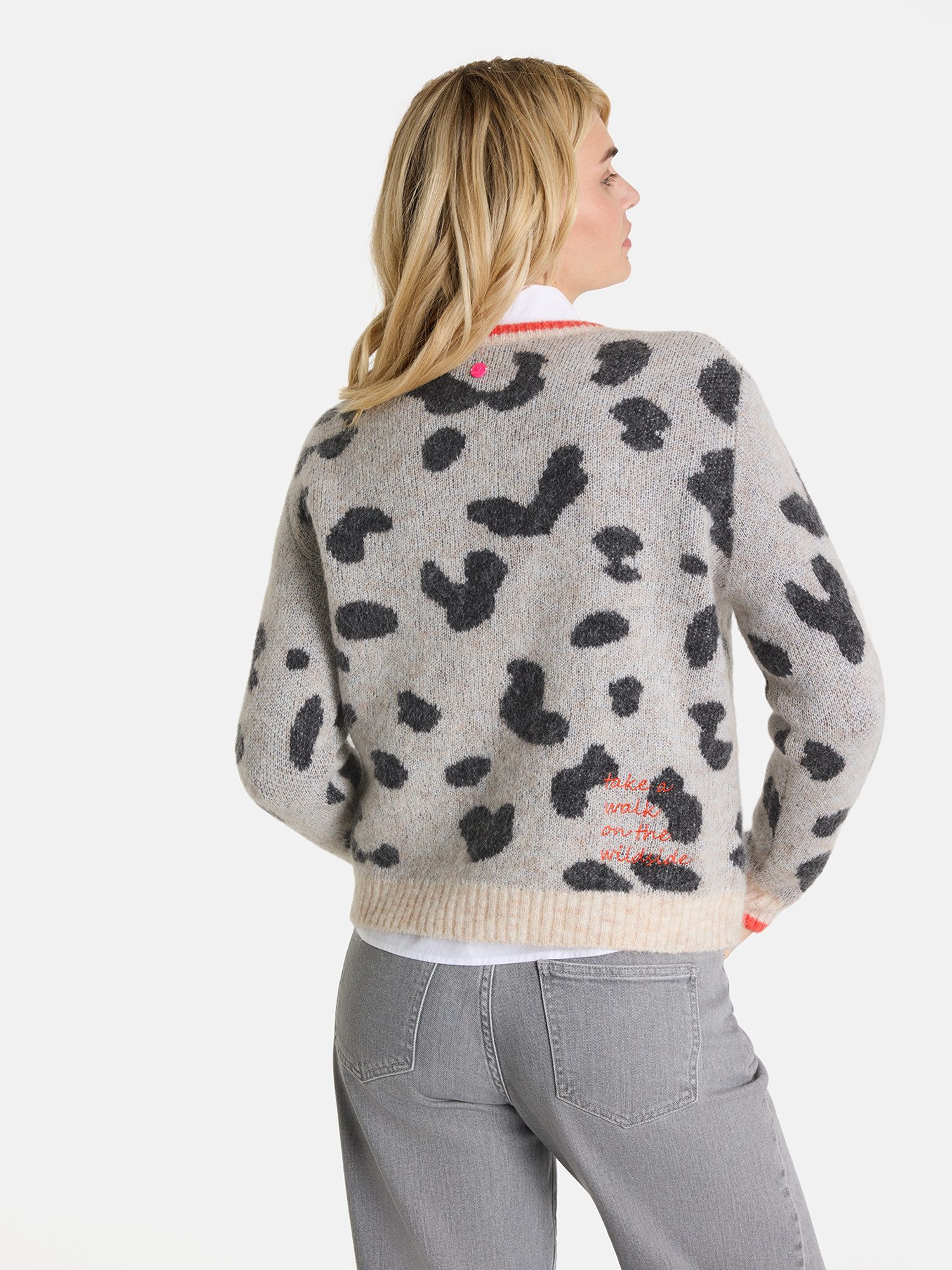 Lieblingsstück Vest AnninaL met dierenprint