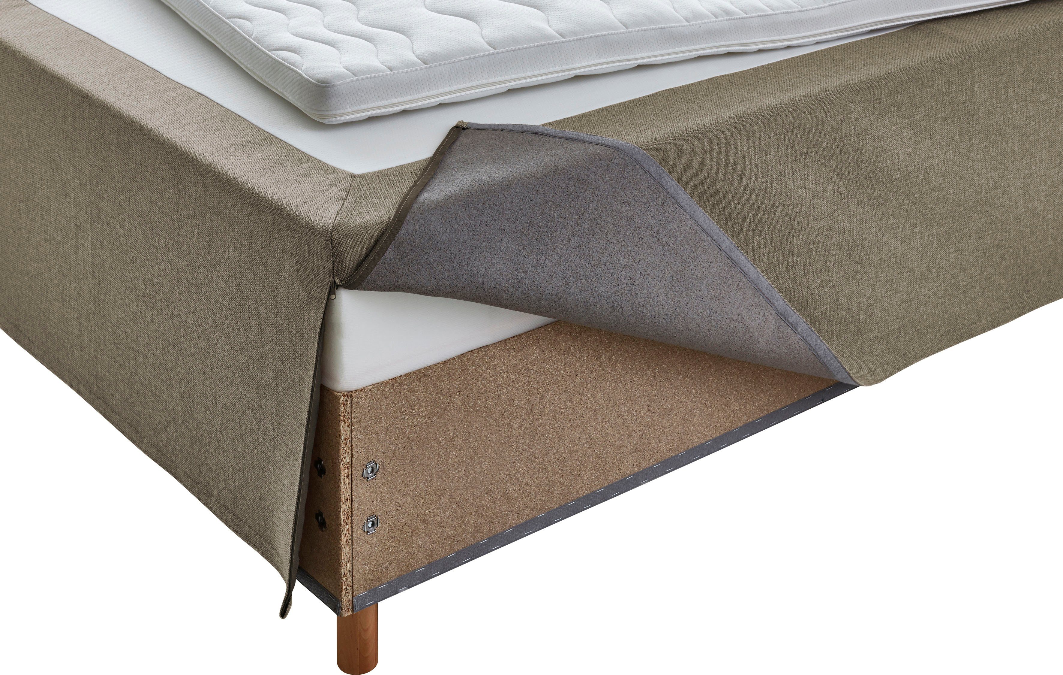 Home affaire Boxspring Thorsby Boxbed zonder hoofdbord, vrij plaatsbaar, voor schuine plafonds