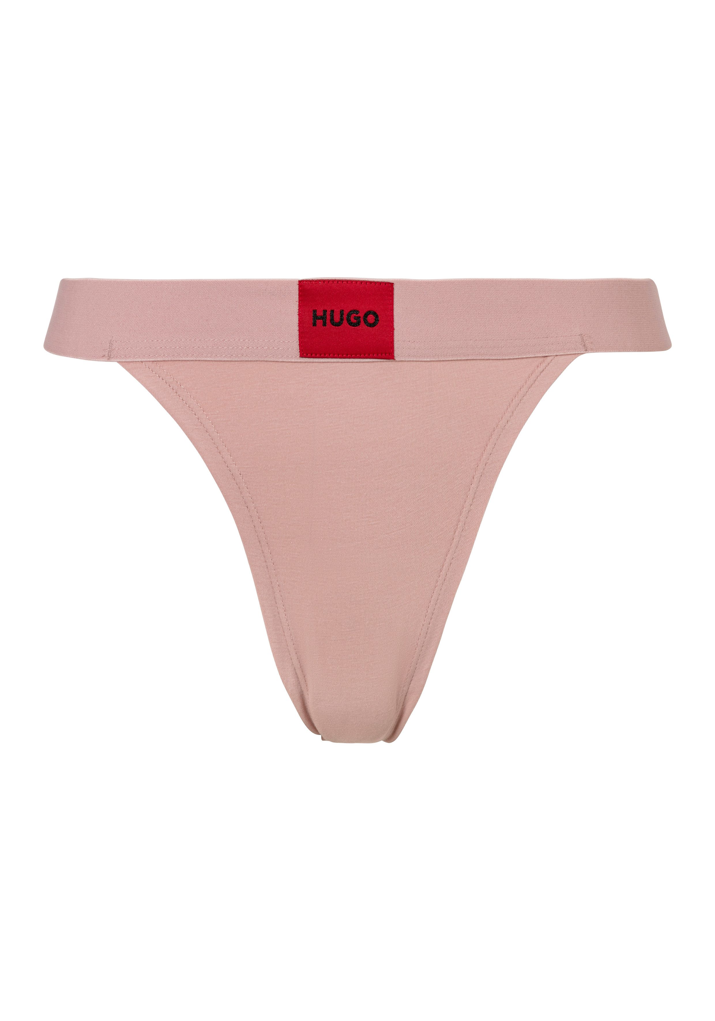 HUGO underwear String Red Label met logo op de elastische tailleband