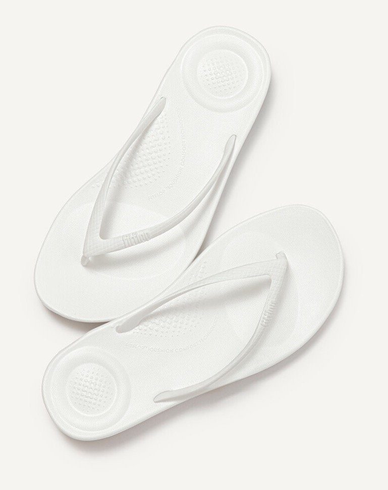 Fitflop Teenslippers IQushion sleehak, zomerschoen, slipper in smalle vorm