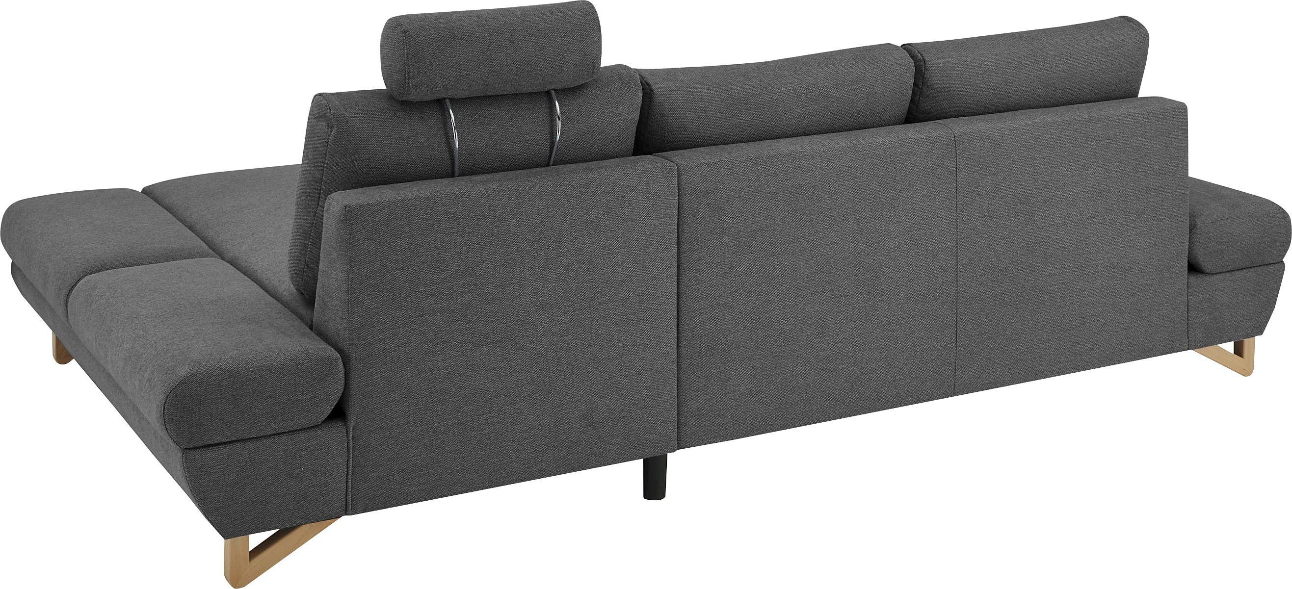 INOSIGN Slaapbank City/Giron comfortabele slaapbank (ligoppervlak 245 x 138 cm) en bedlade