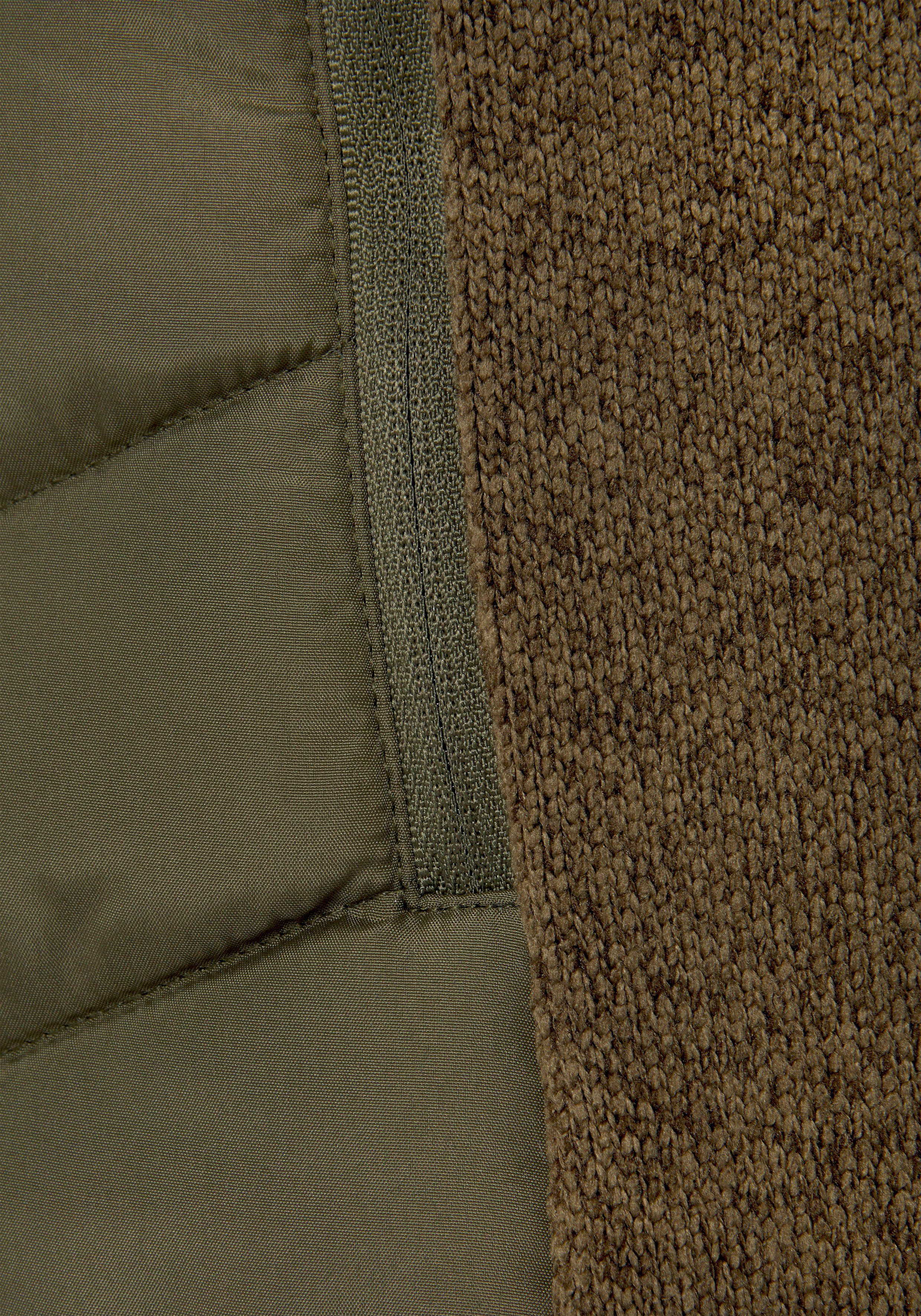 Vivance Gewatteerde jas met tricot-fleece-mouwen