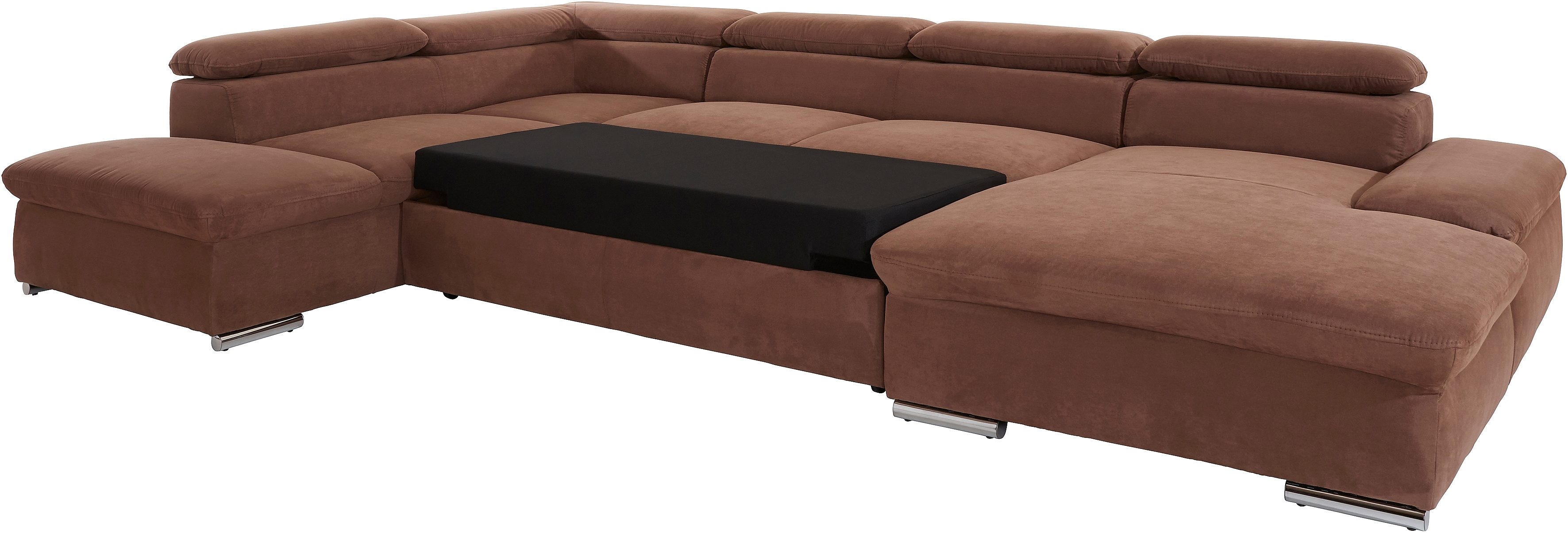 sit&more Zithoek Alcatraz U-vorm optioneel met slaapfunctie