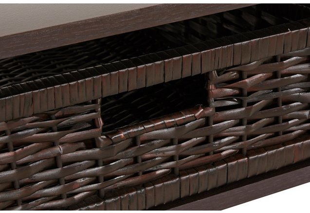 Salontafel met gevlochten mand Salontafel met gevlochten mand